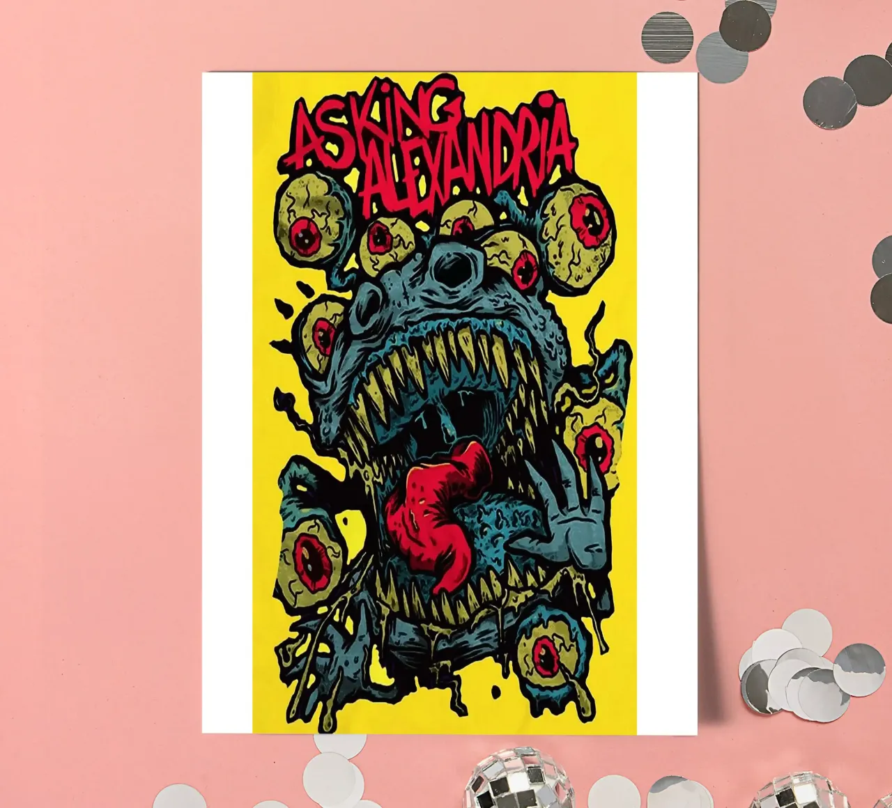Groupe Asking Alexandria planche autocollant de vanhesling