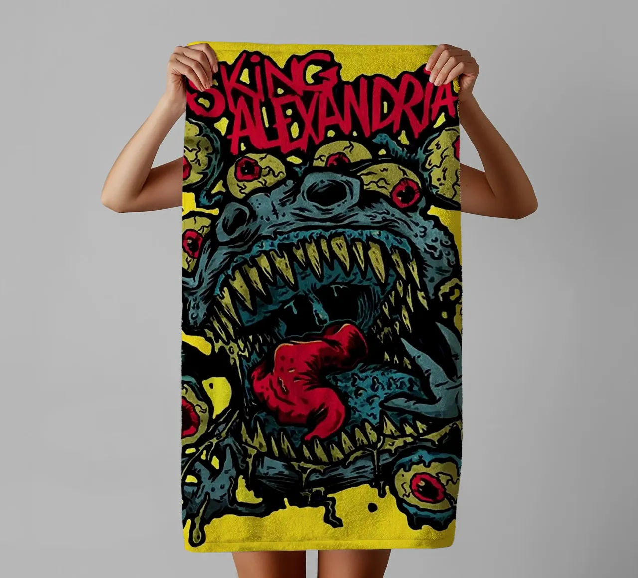 Groupe Asking Alexandria serviette de bain de vanhesling