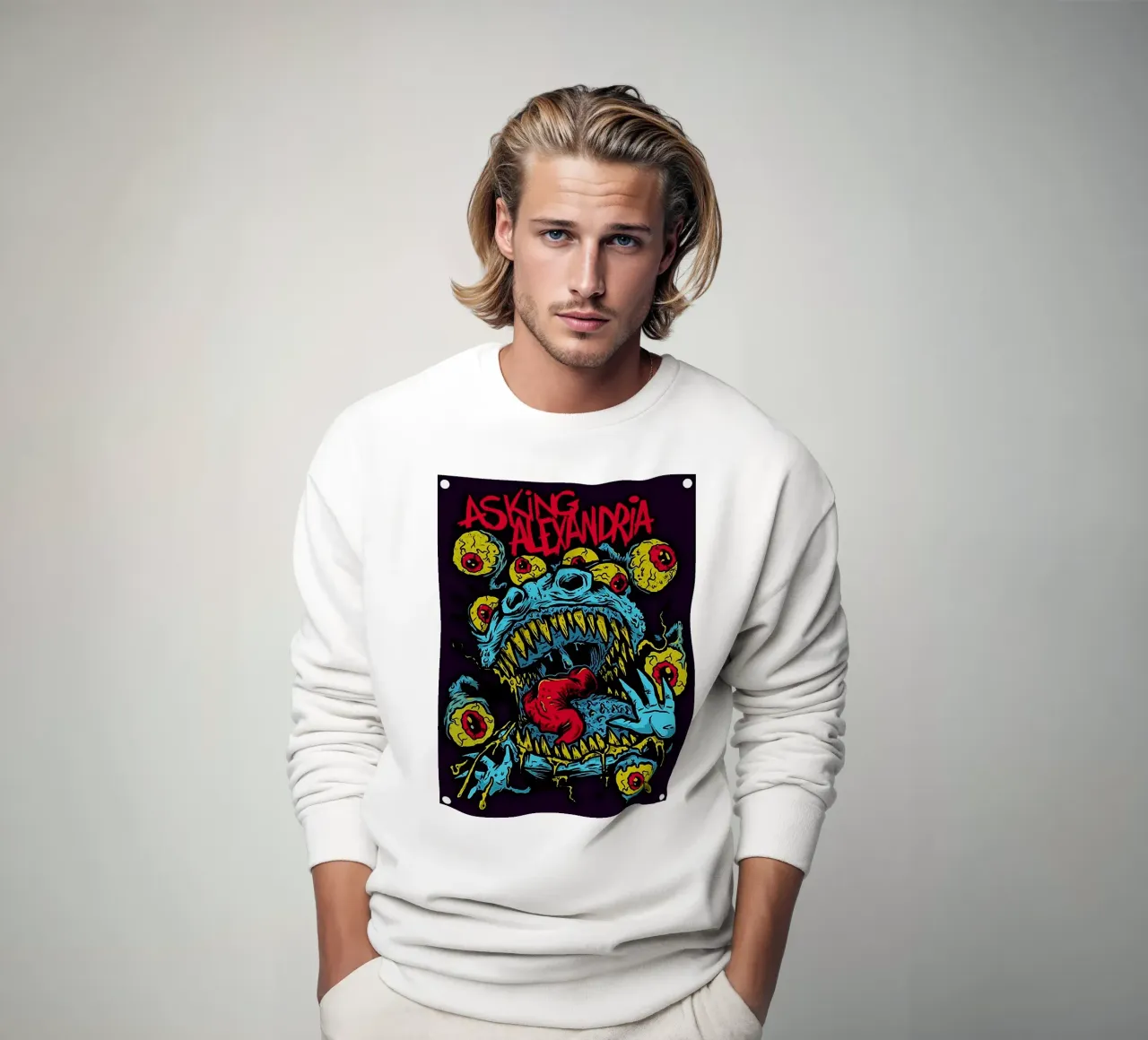 Groupe Asking Alexandria sweat de vanhesling