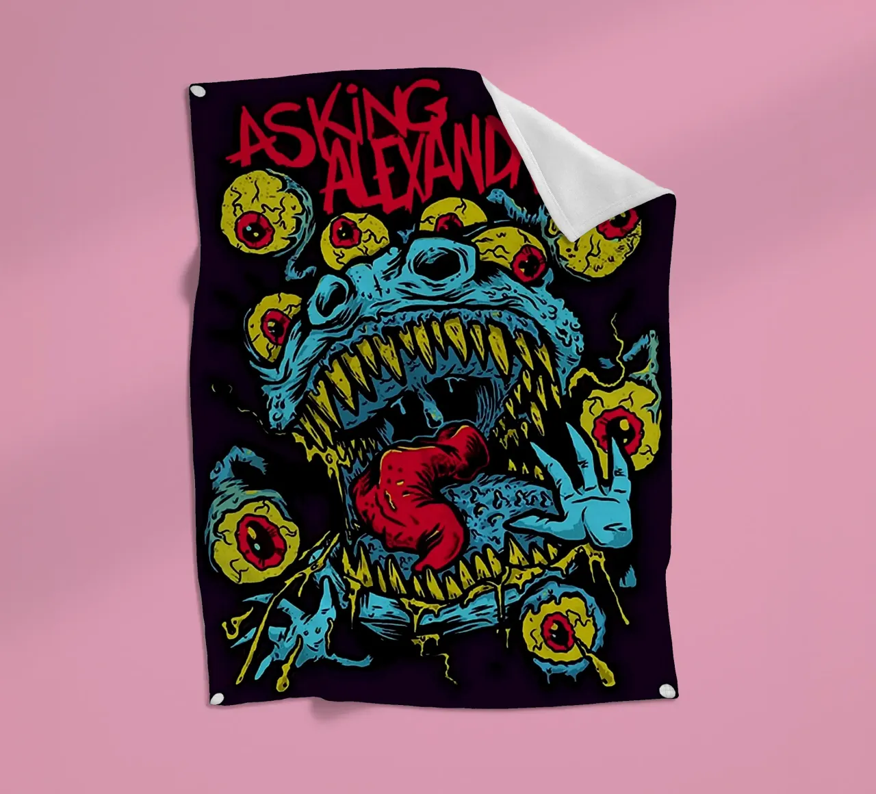 Asking Alexandria band fleece blanket by vanhesling