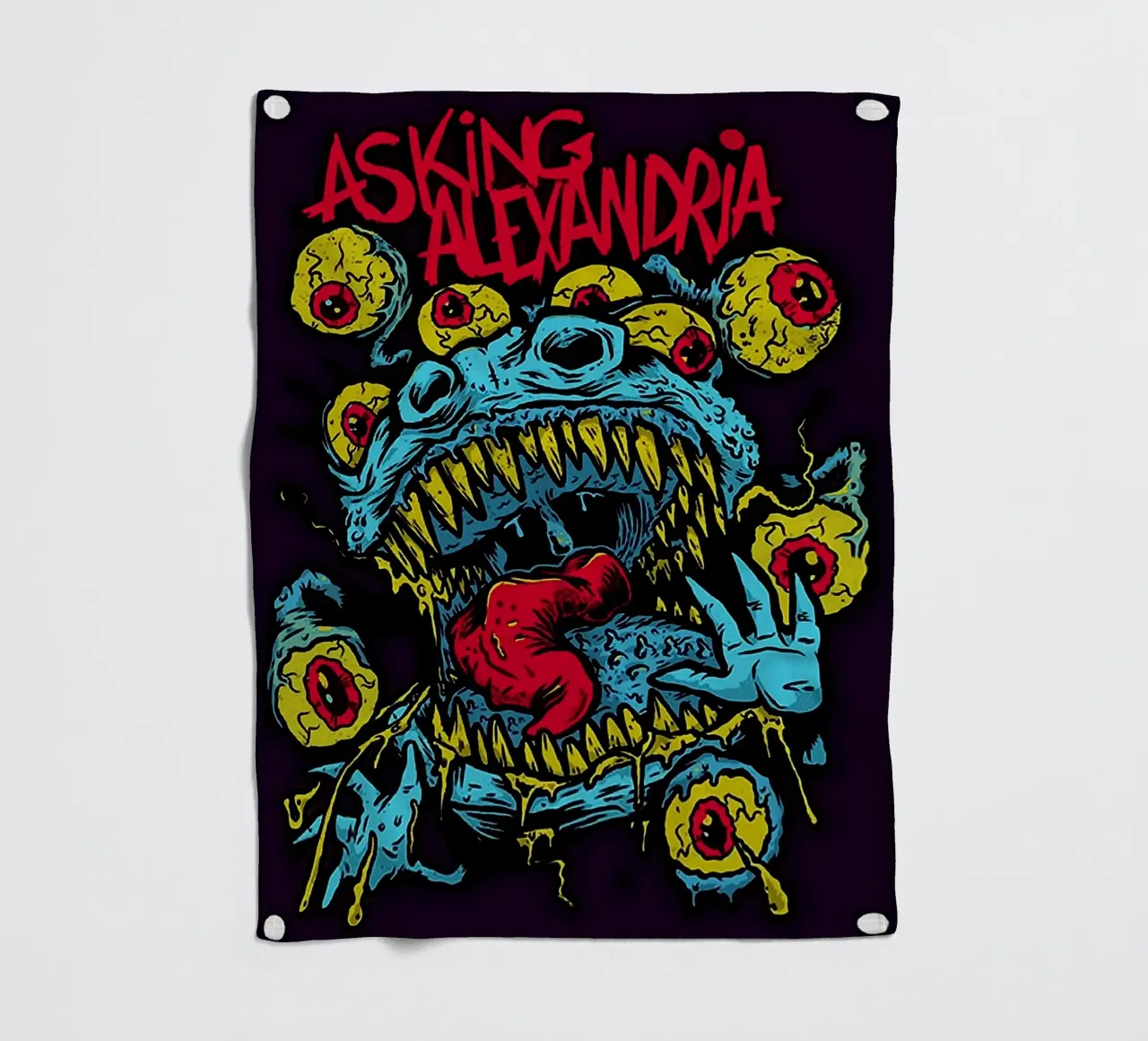 Asking Alexandria band fleece blanket by vanhesling