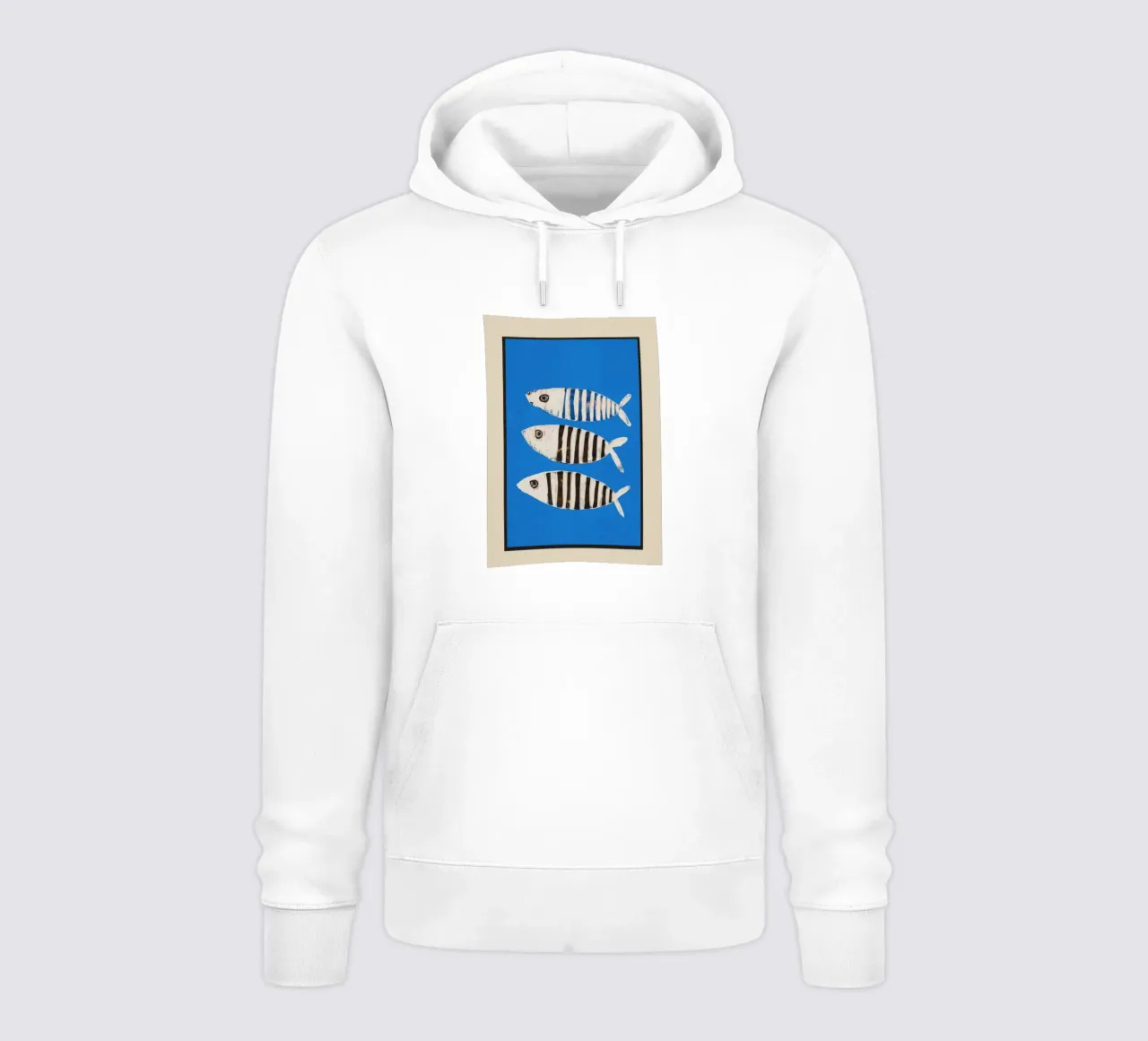 Bold Stripes Beneath the Surface felpa con cappuccio da cityart
