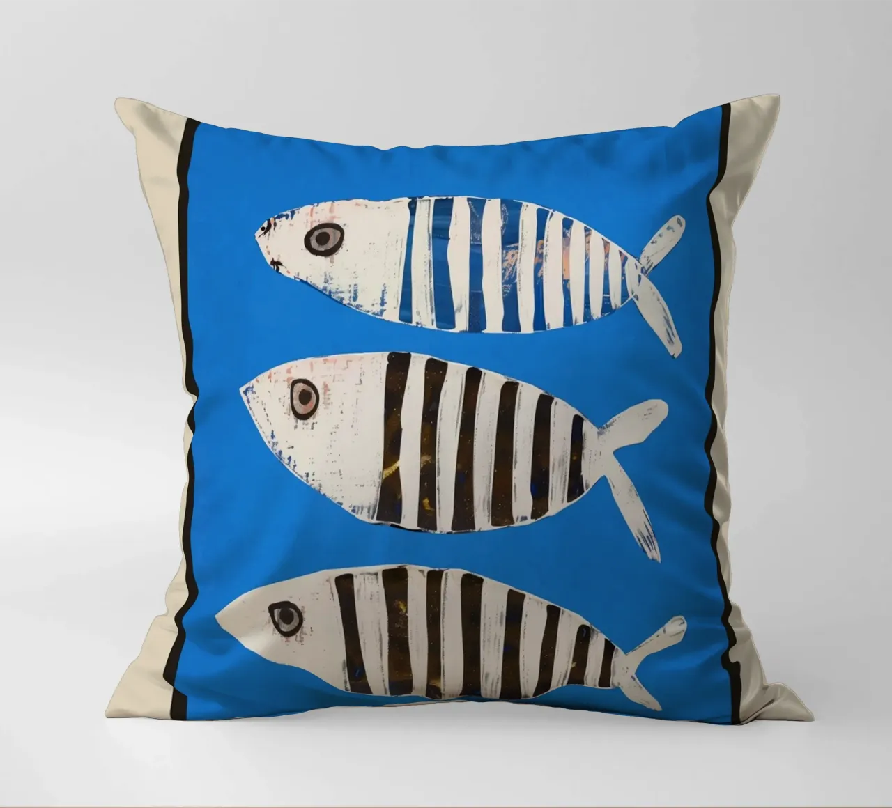 Bold Stripes Beneath the Surface cuscino da cityart