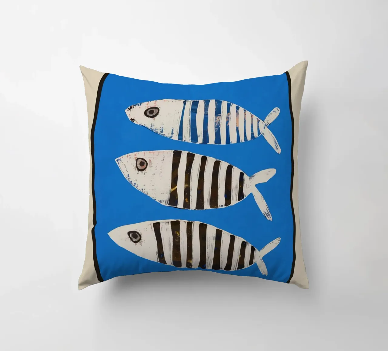 Bold Stripes Beneath the Surface cuscino da cityart