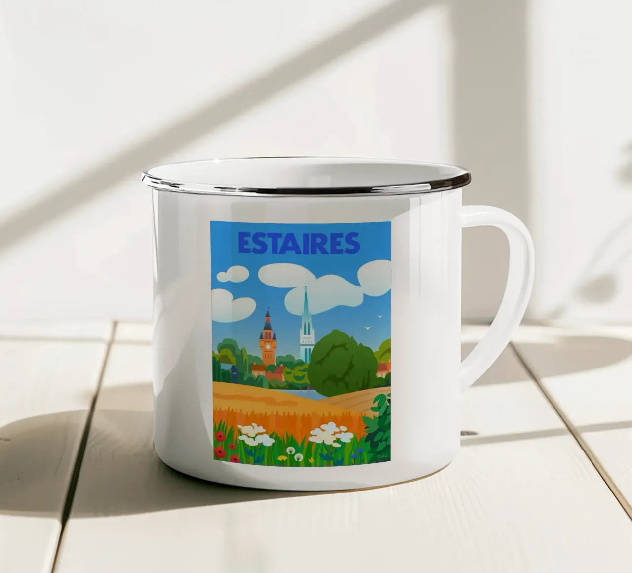 Estaires tazza in smalto da C.WILL