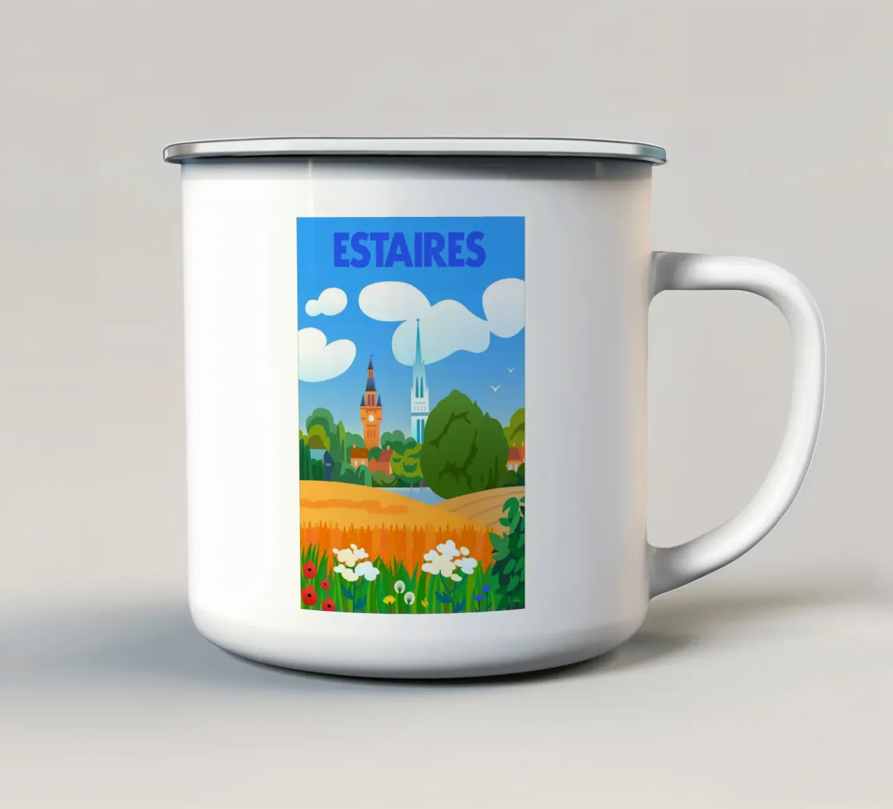 Estaires tazza in smalto da C.WILL