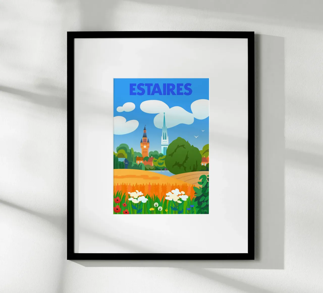 Estaires poster con telaio in alluminio da C.WILL