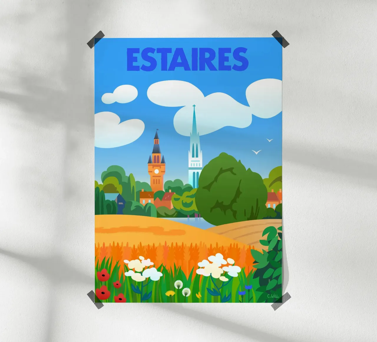 Estaires poster con telaio in alluminio da C.WILL