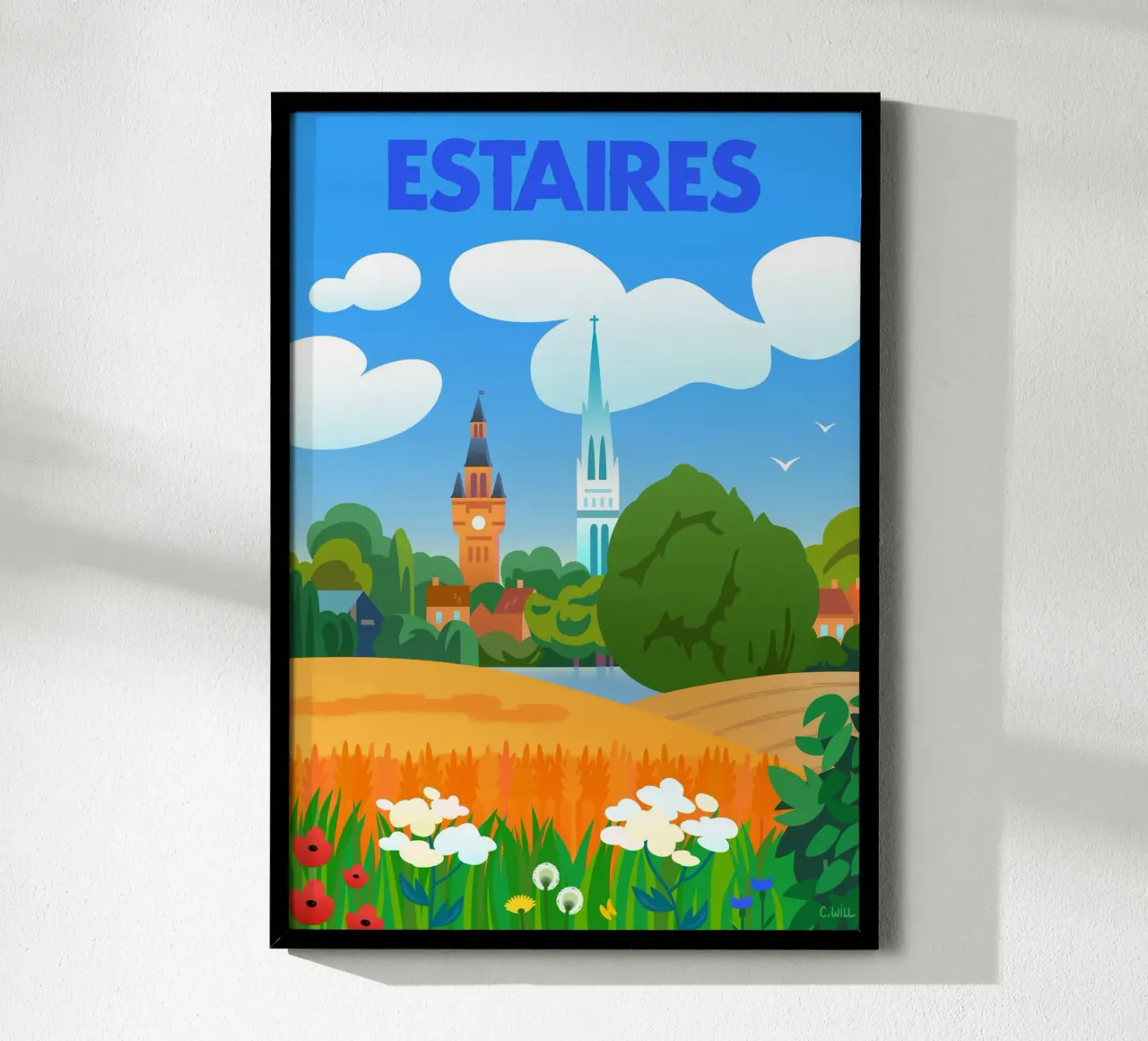 Estaires poster con telaio in alluminio da C.WILL