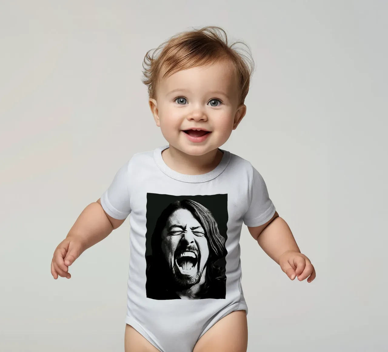 Dave Grohl Foo Fighters 9 Kunst babyrompertje korte mouwen van music soul