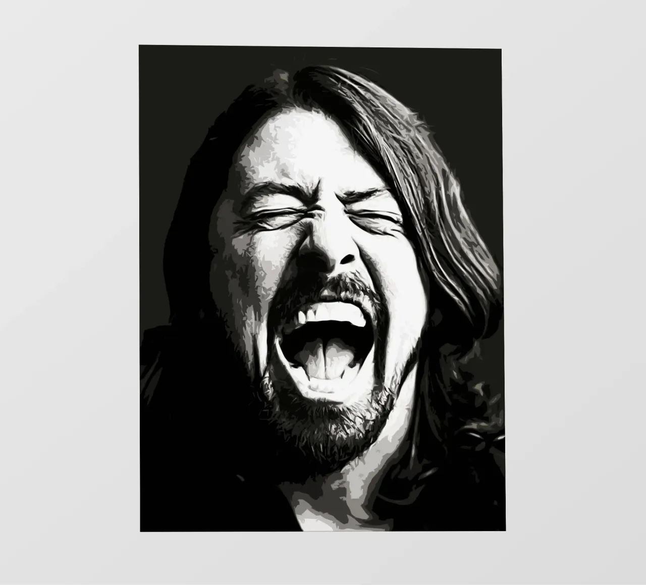 Dave Grohl Foo Fighters 9 Arte pellicola backlit da music soul