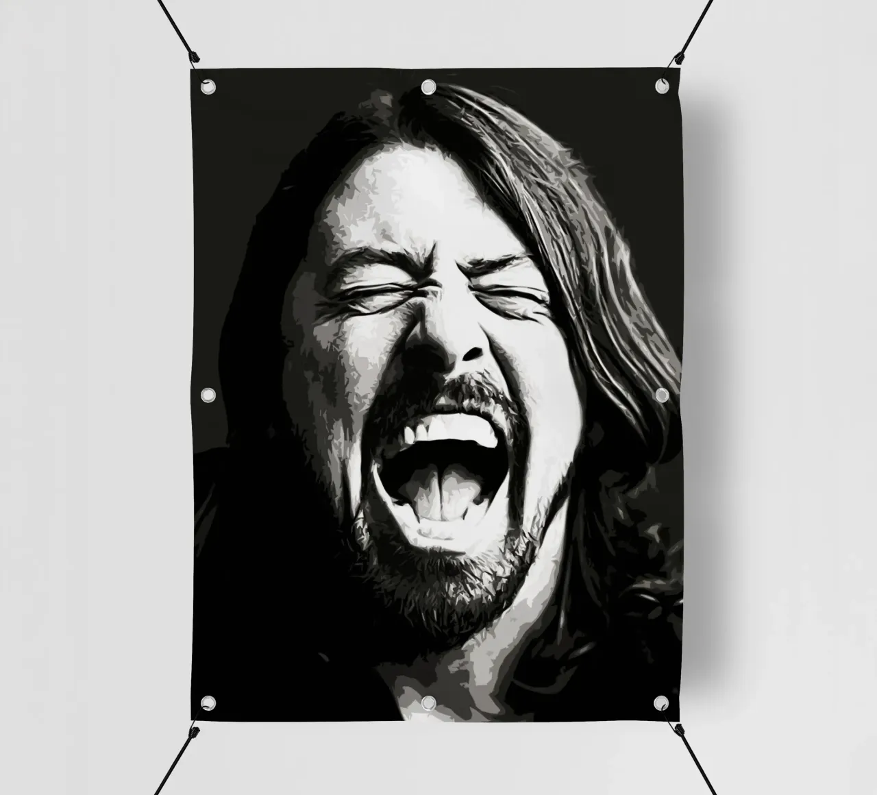 Dave Grohl Foo Fighters 9 Arte telo in pvc da music soul