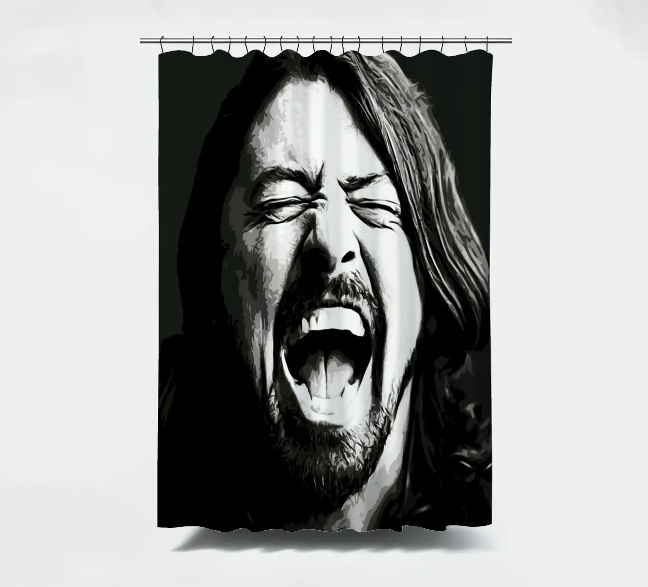 Dave Grohl Foo Fighters 9 Kunst Duschvorhang von music soul