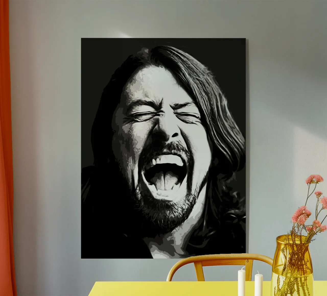Dave Grohl Foo Fighters 9 Art acrylic glass by music soul