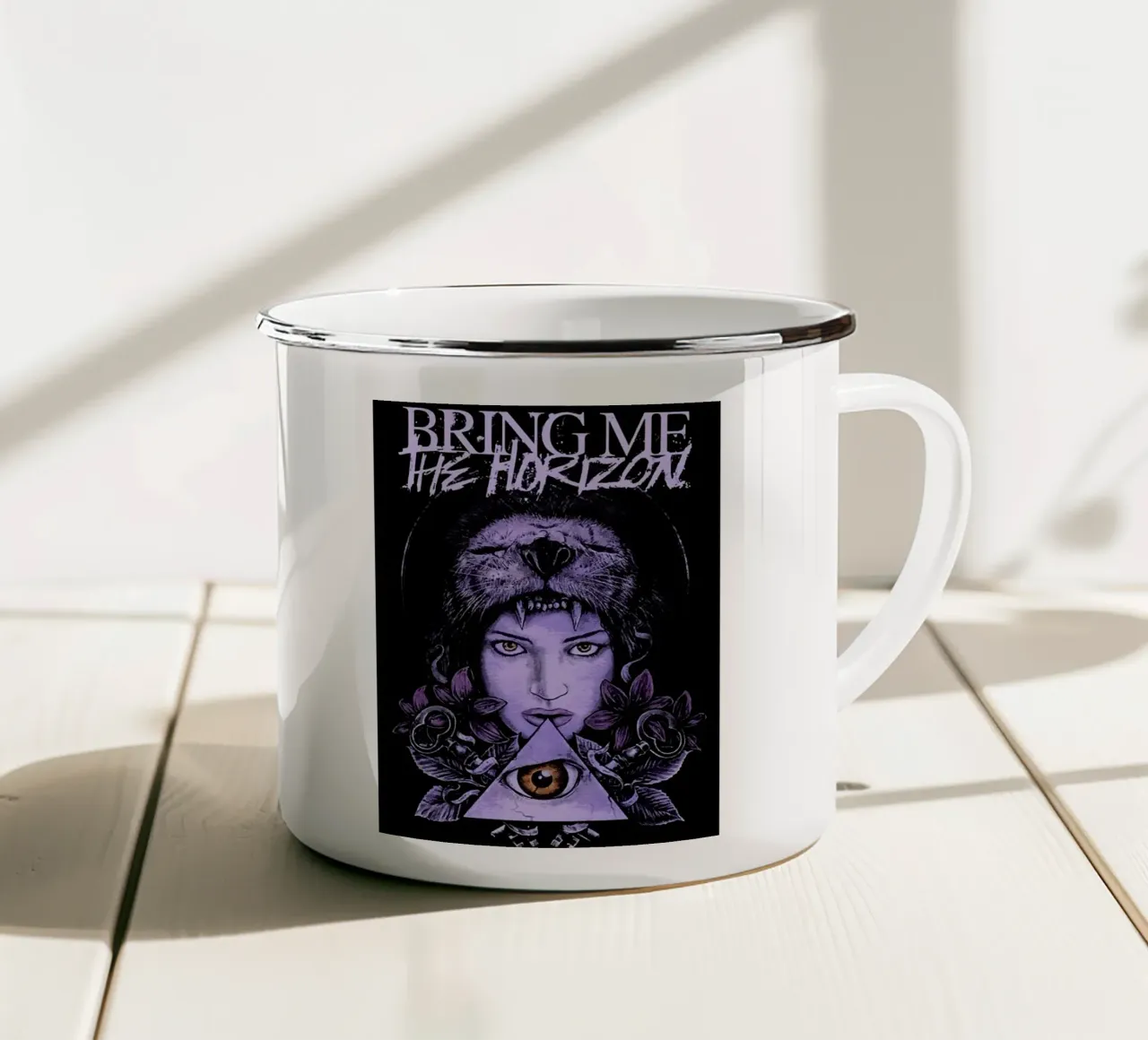 Bring Me the Horizon band tazza in smalto da vanhesling