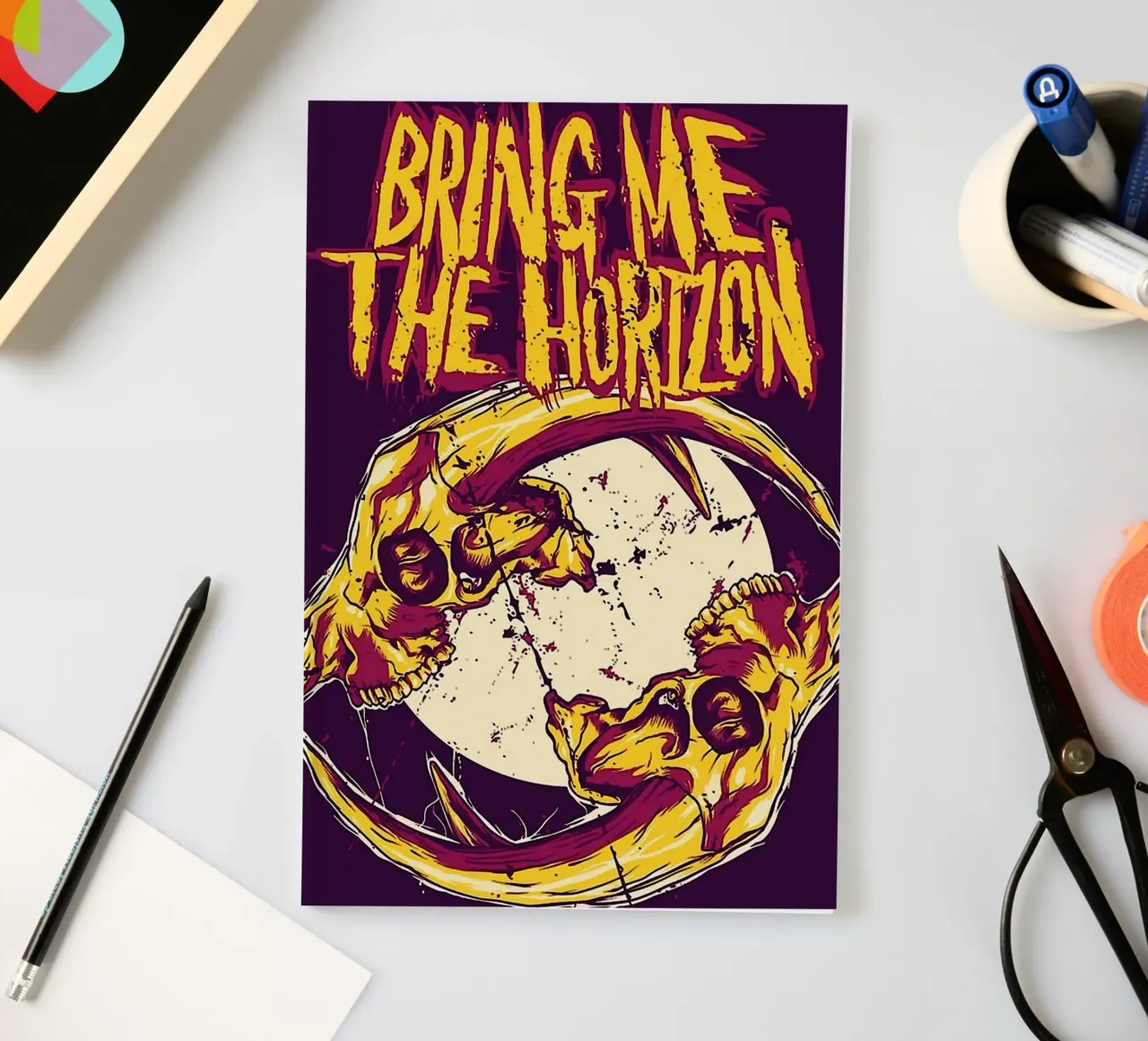Le groupe Bring Me the Horizon carnet de notes de vanhesling