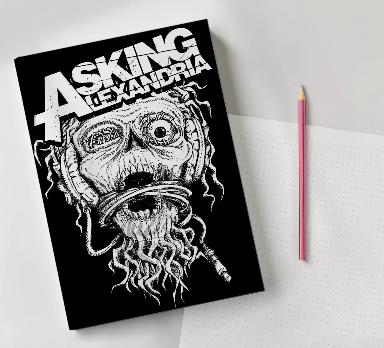 Groupe Asking Alexandria carnet de notes de vanhesling