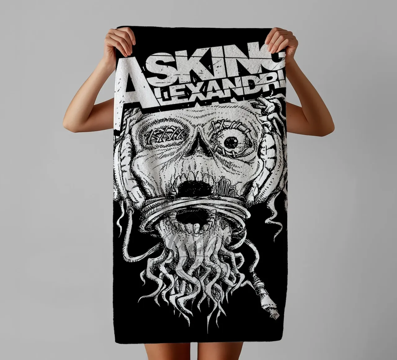 Groupe Asking Alexandria serviette de bain de vanhesling