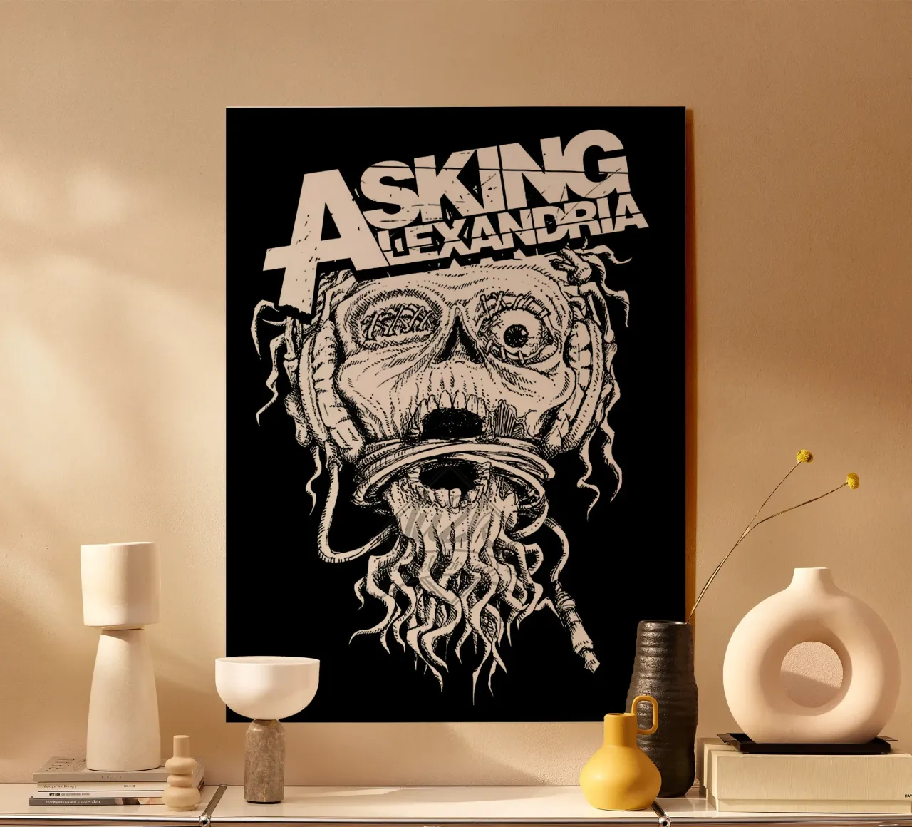 Asking Alexandria band acrylic glass by vanhesling