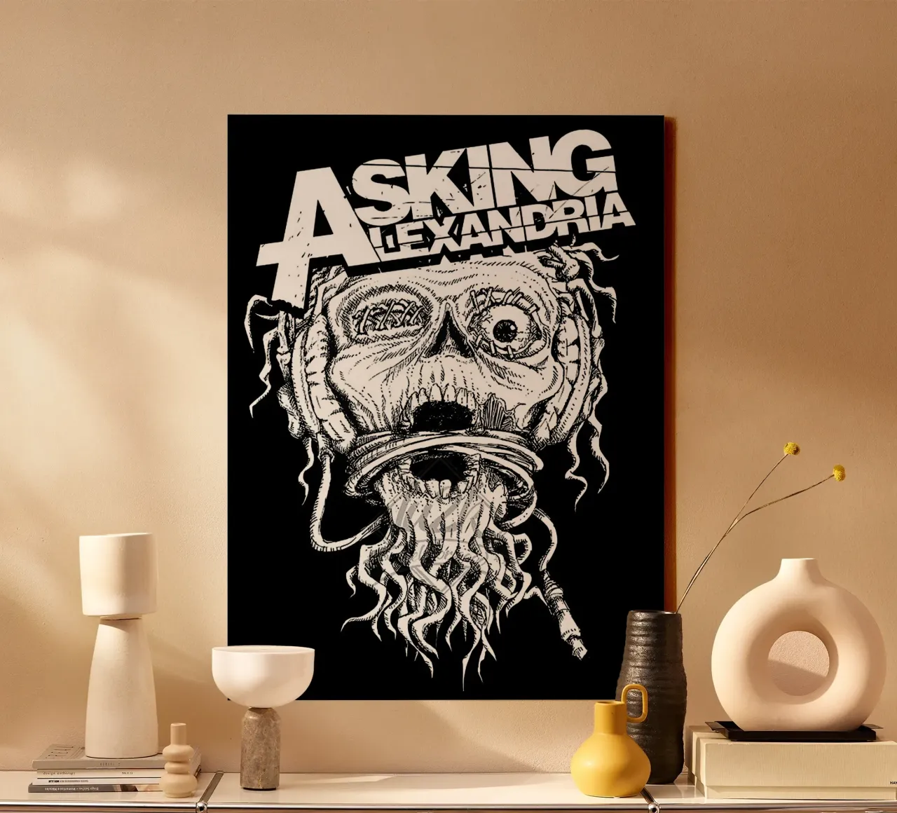 Asking Alexandria band canvas by vanhesling