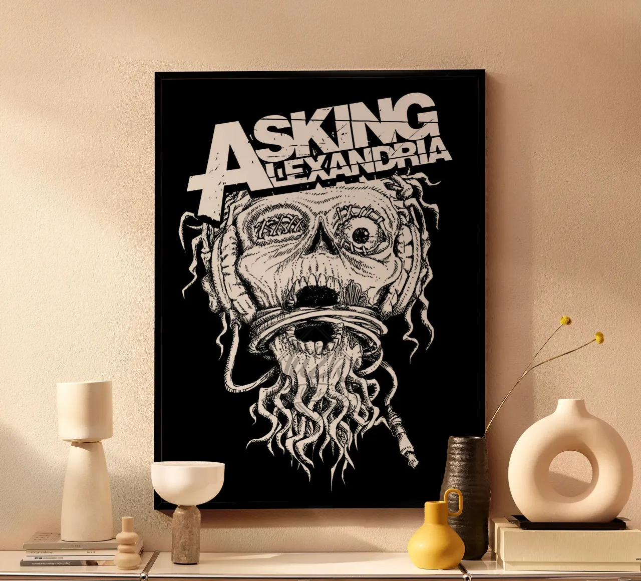 Groupe Asking Alexandria hahnemühle de vanhesling