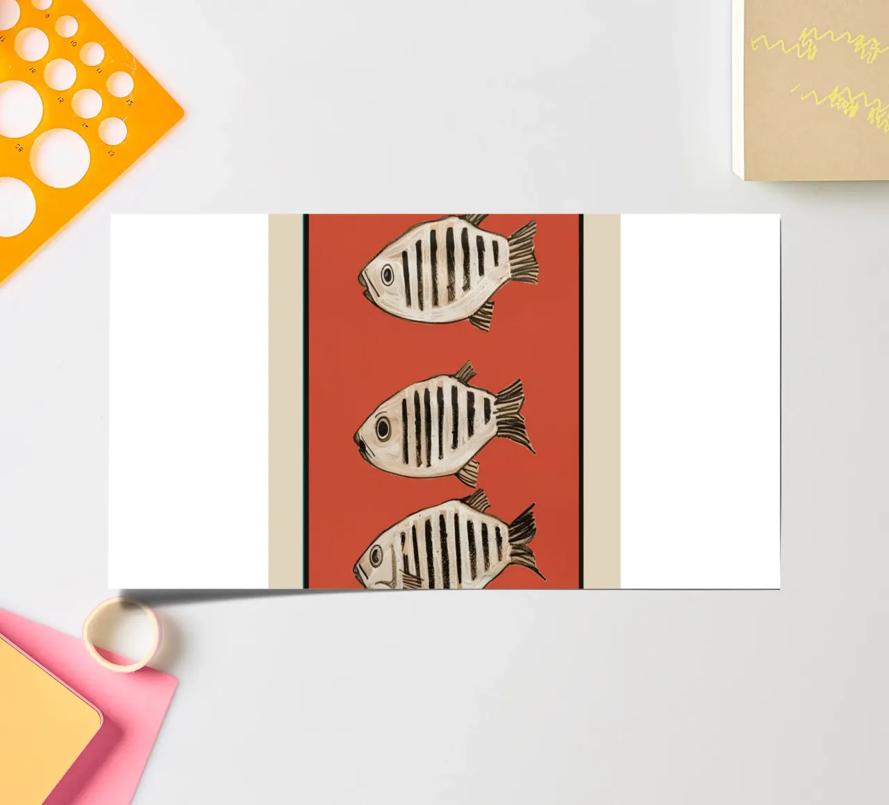 Abstract Fish Study I sticker sheet by cityart