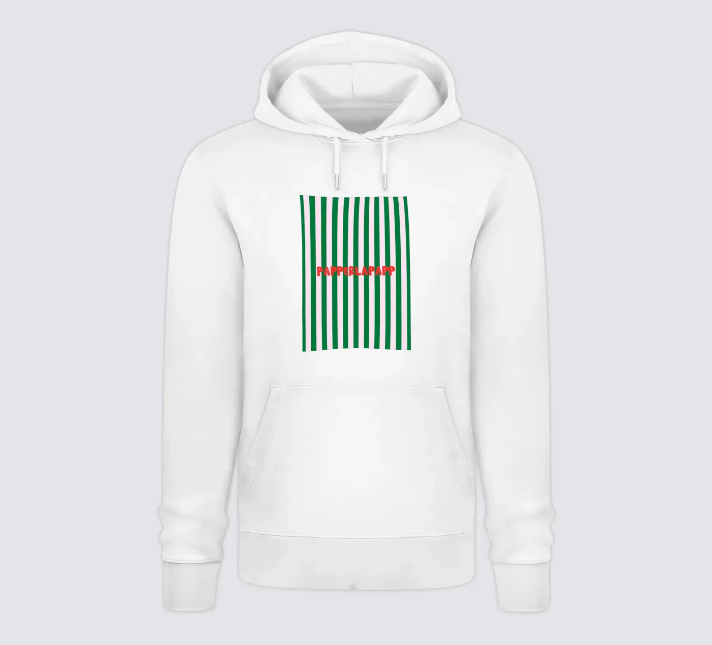 Papperlapapp Typography hoodie by Attaboy Dsgn