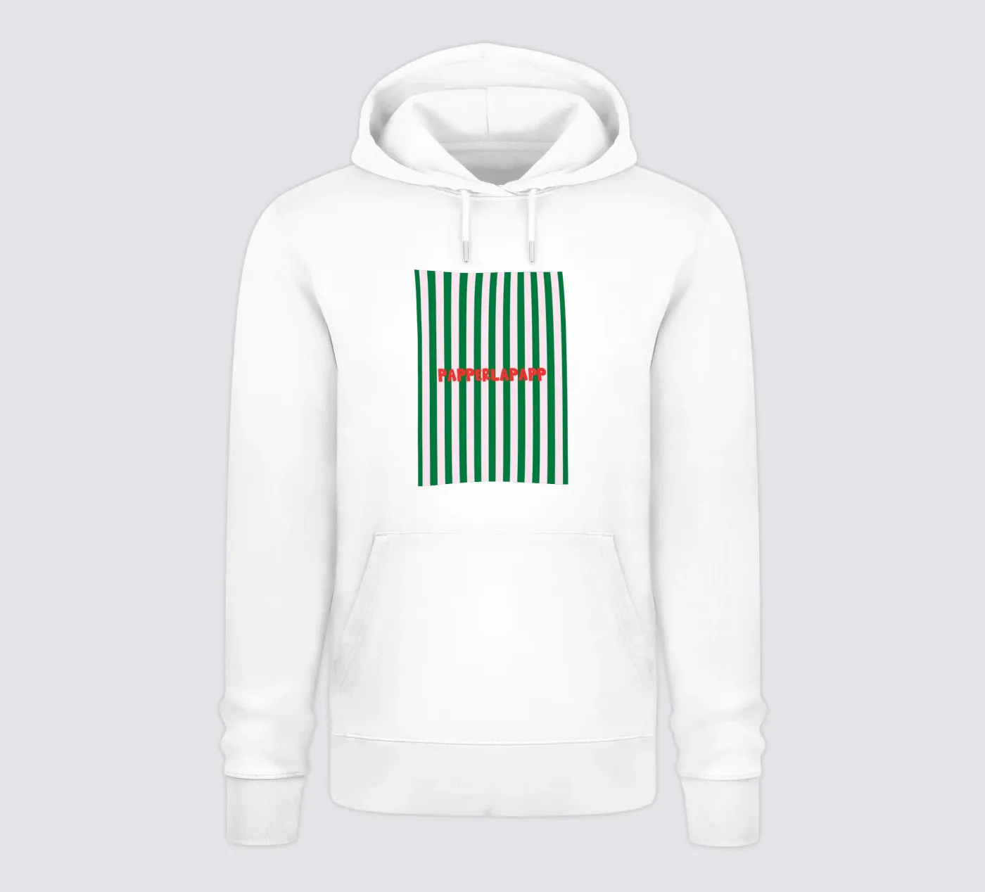 Papperlapapp Typography hoodie by Attaboy Dsgn