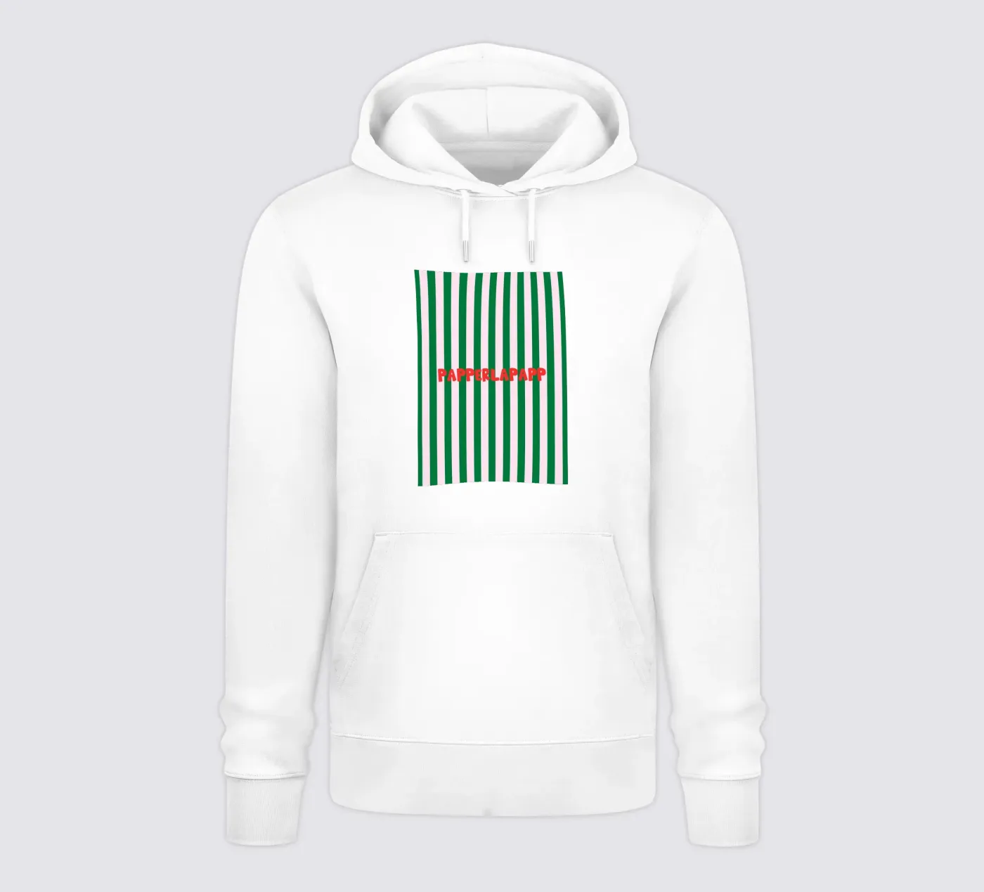 Papperlapapp Typography hoodie by Attaboy Dsgn