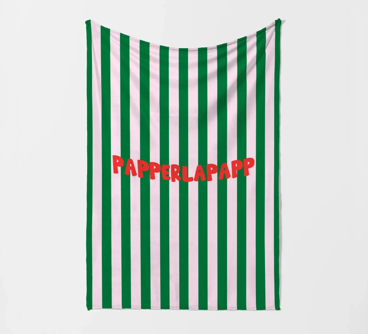Papperlapapp Typography Fleecedecke von Attaboy Dsgn