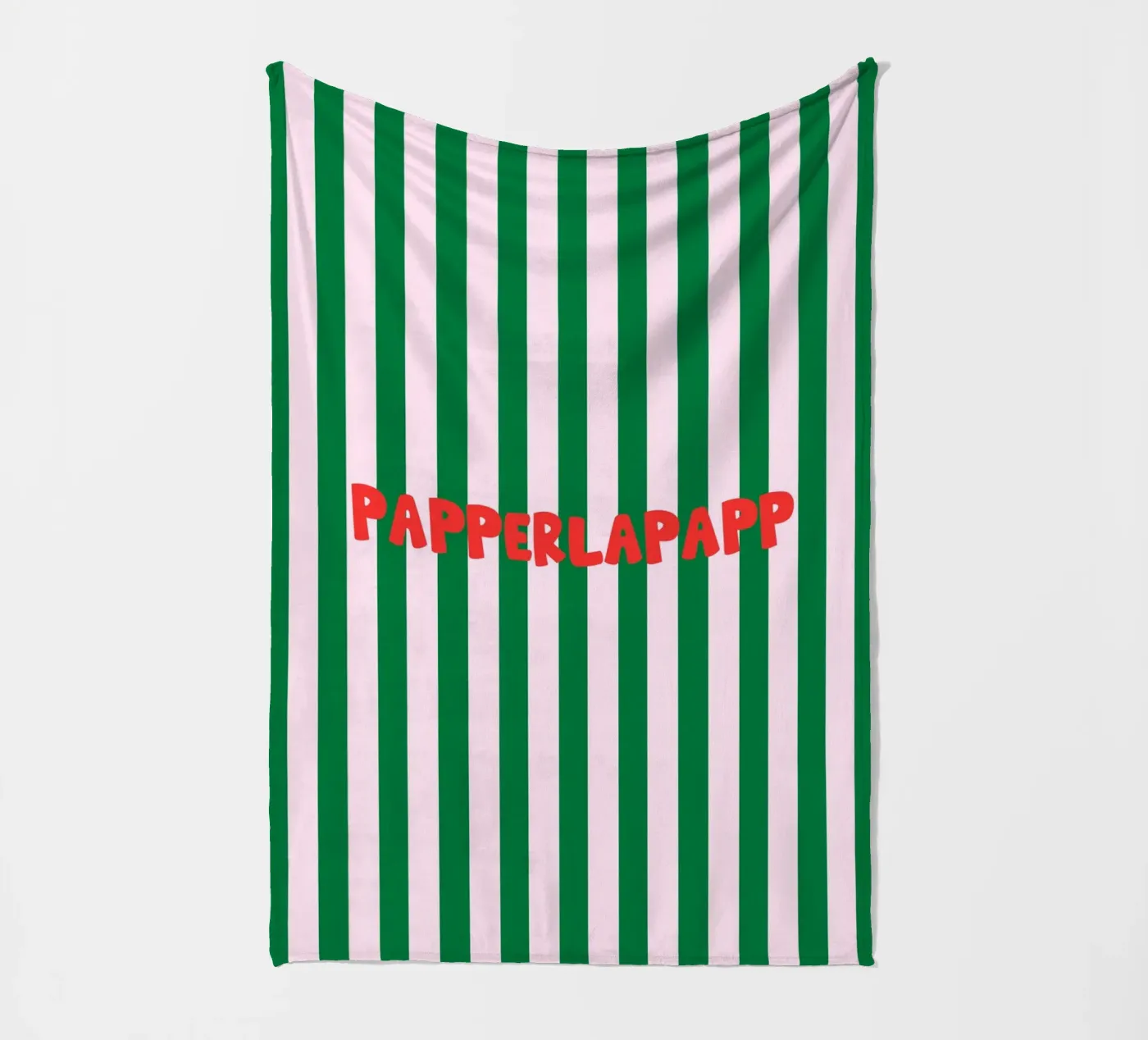 Papperlapapp Typography fleece blanket by Attaboy Dsgn