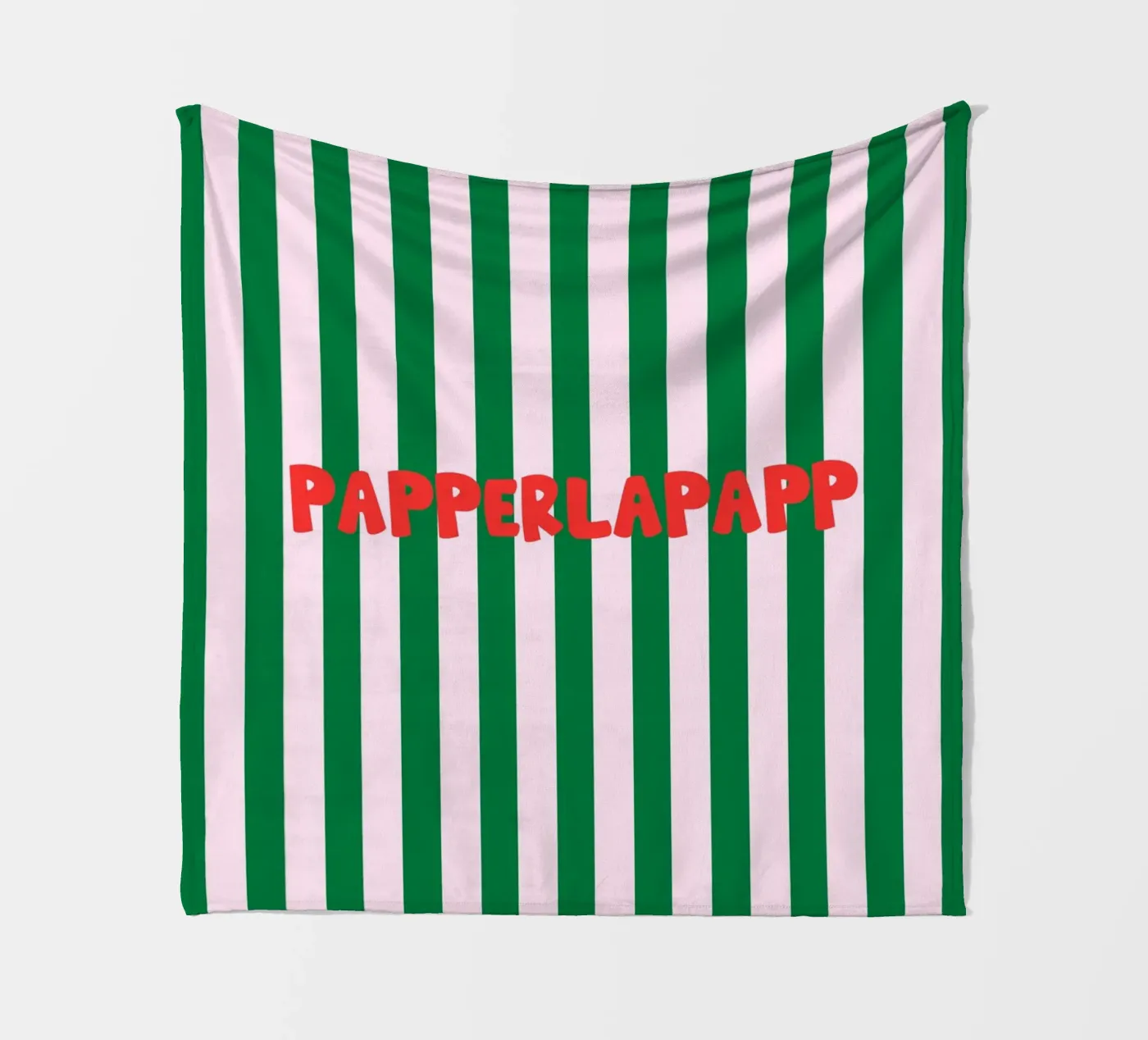 Papperlapapp Typography fleece blanket by Attaboy Dsgn