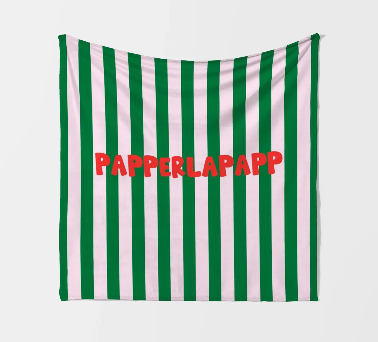 Papperlapapp Typography Fleecedecke von Attaboy Dsgn