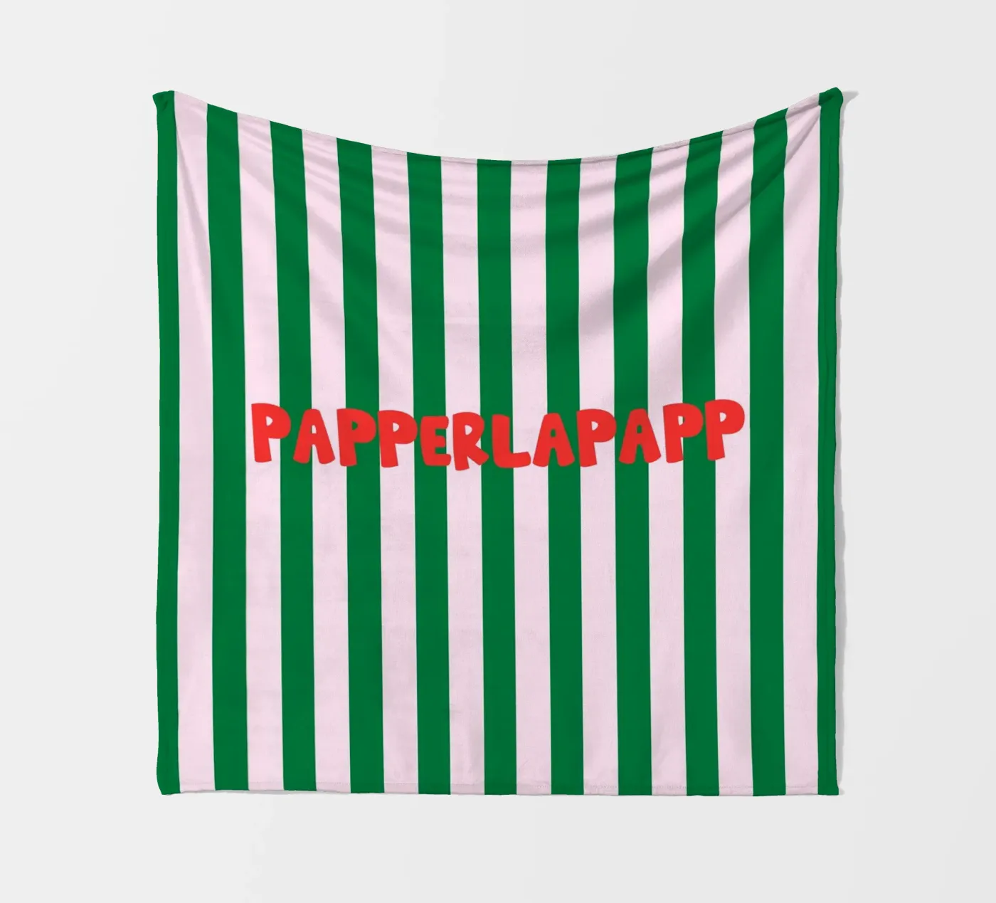 Papperlapapp Typography Fleecedecke von Attaboy Dsgn