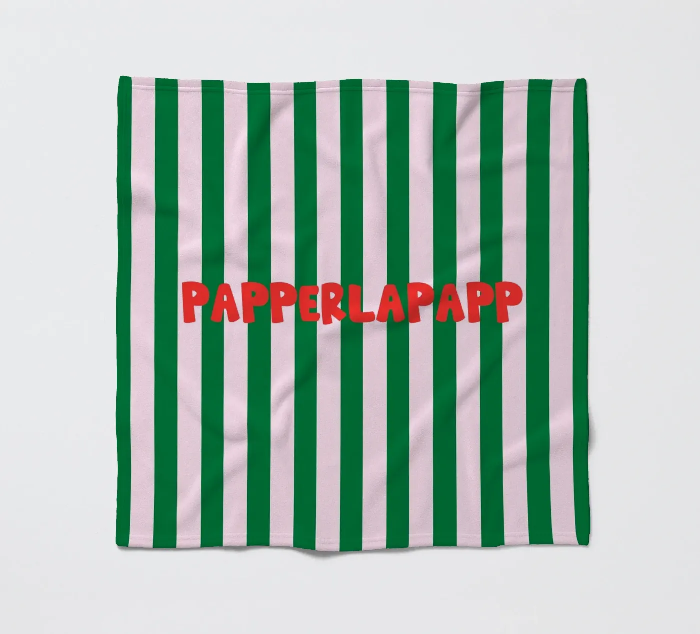 Papperlapapp Typography Fleecedecke von Attaboy Dsgn