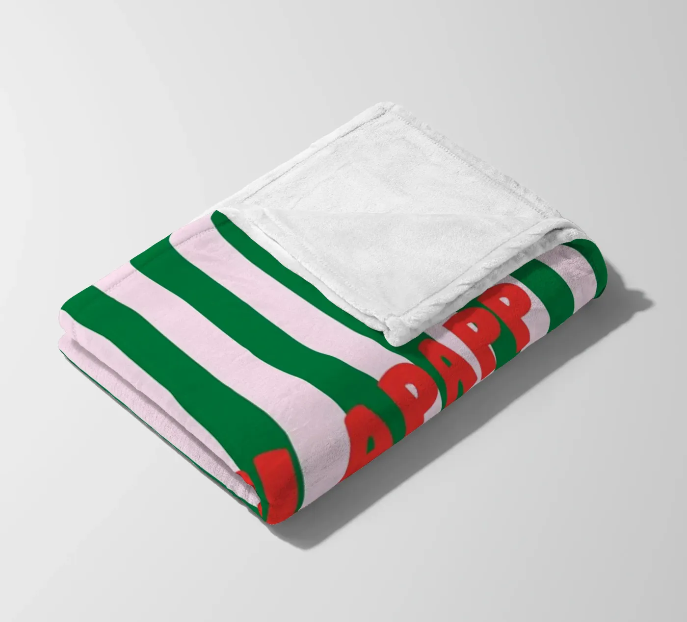 Papperlapapp Typography Fleecedecke von Attaboy Dsgn