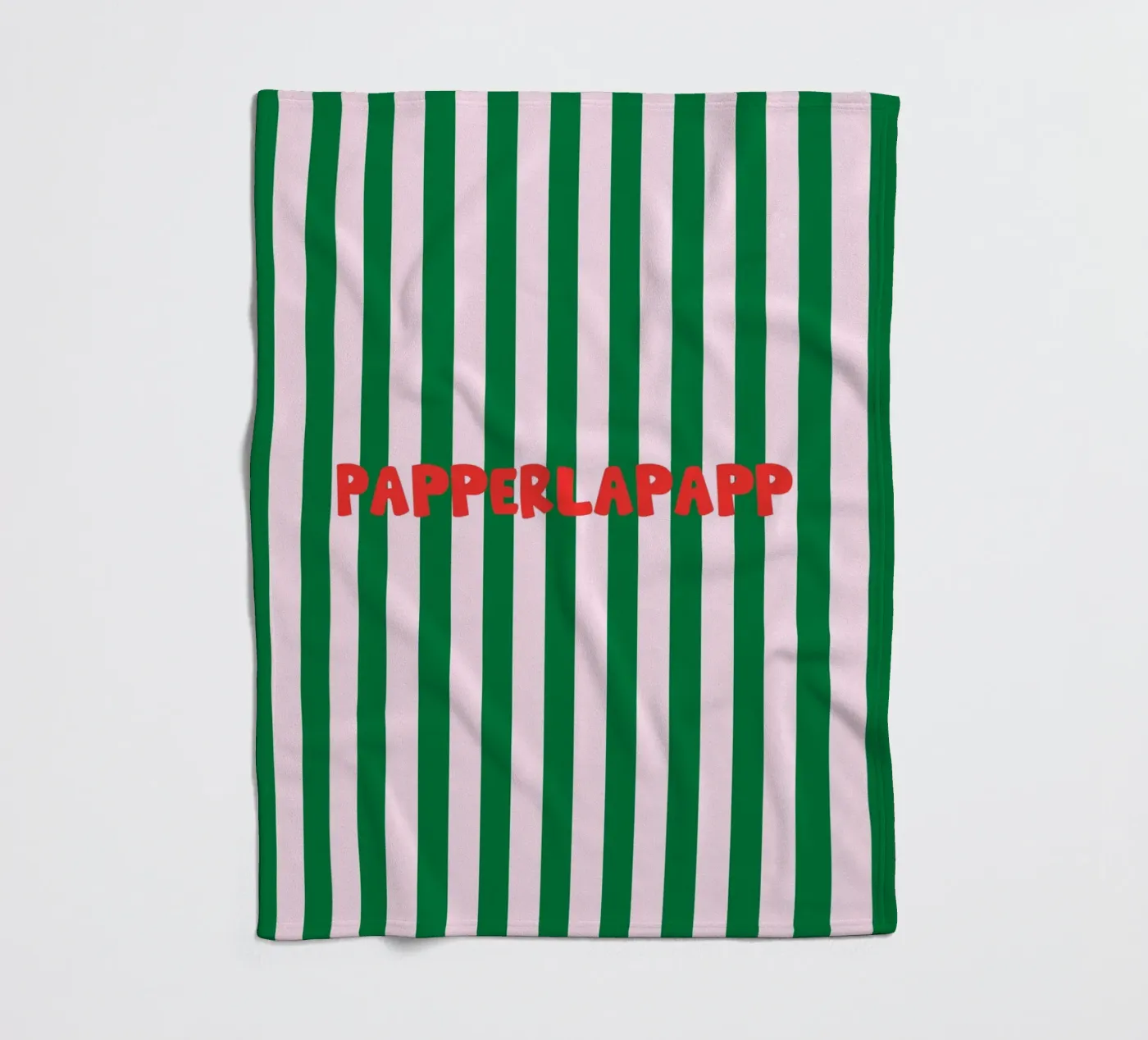 Papperlapapp Typography fleece blanket by Attaboy Dsgn
