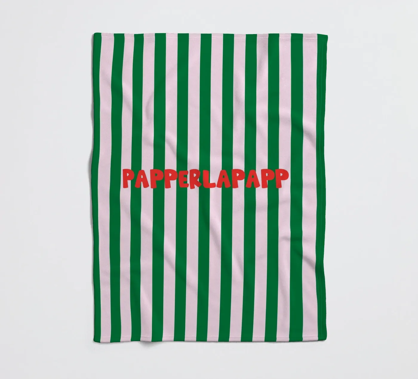 Papperlapapp Typography Fleecedecke von Attaboy Dsgn