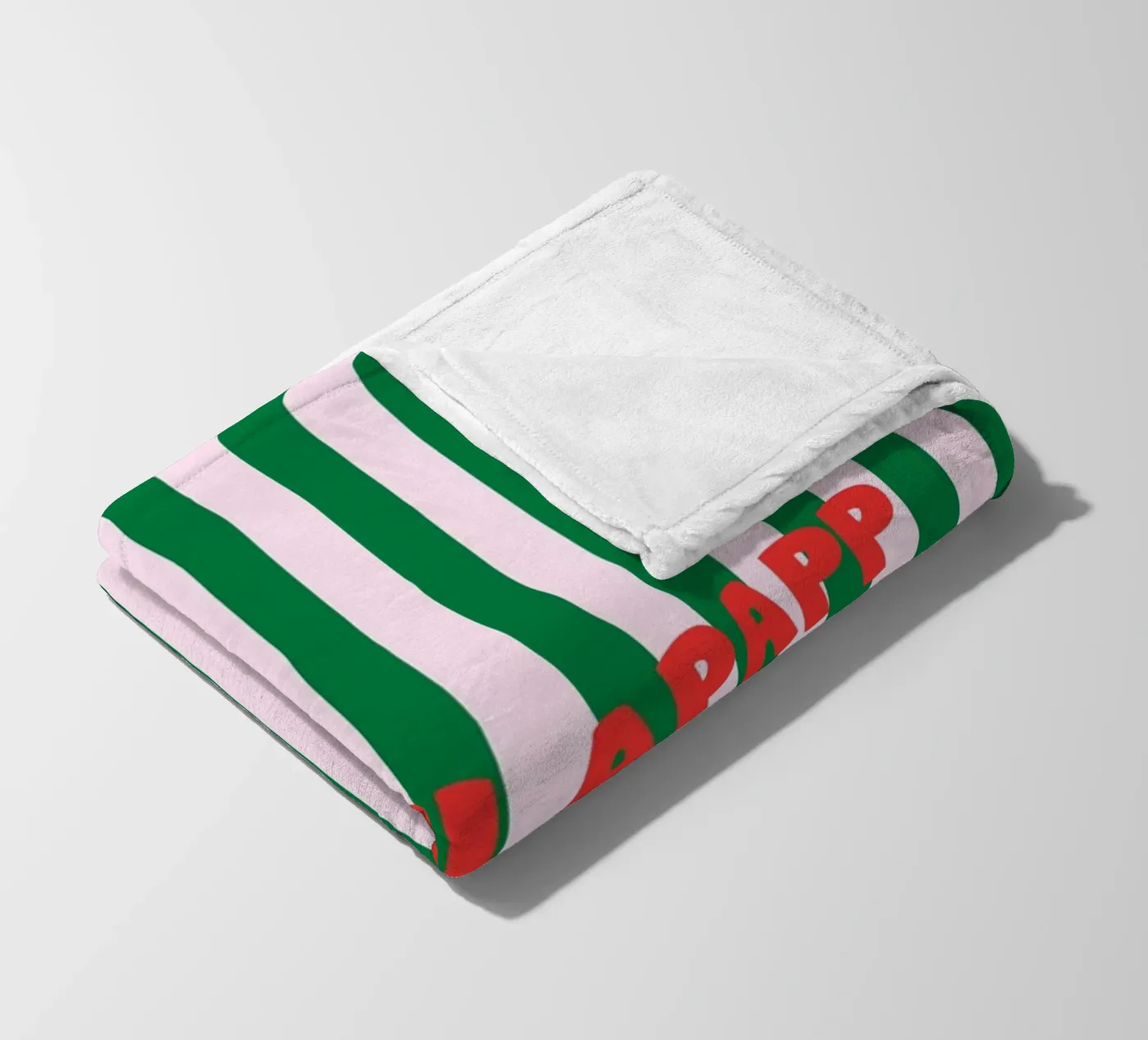 Papperlapapp Typography fleece blanket by Attaboy Dsgn
