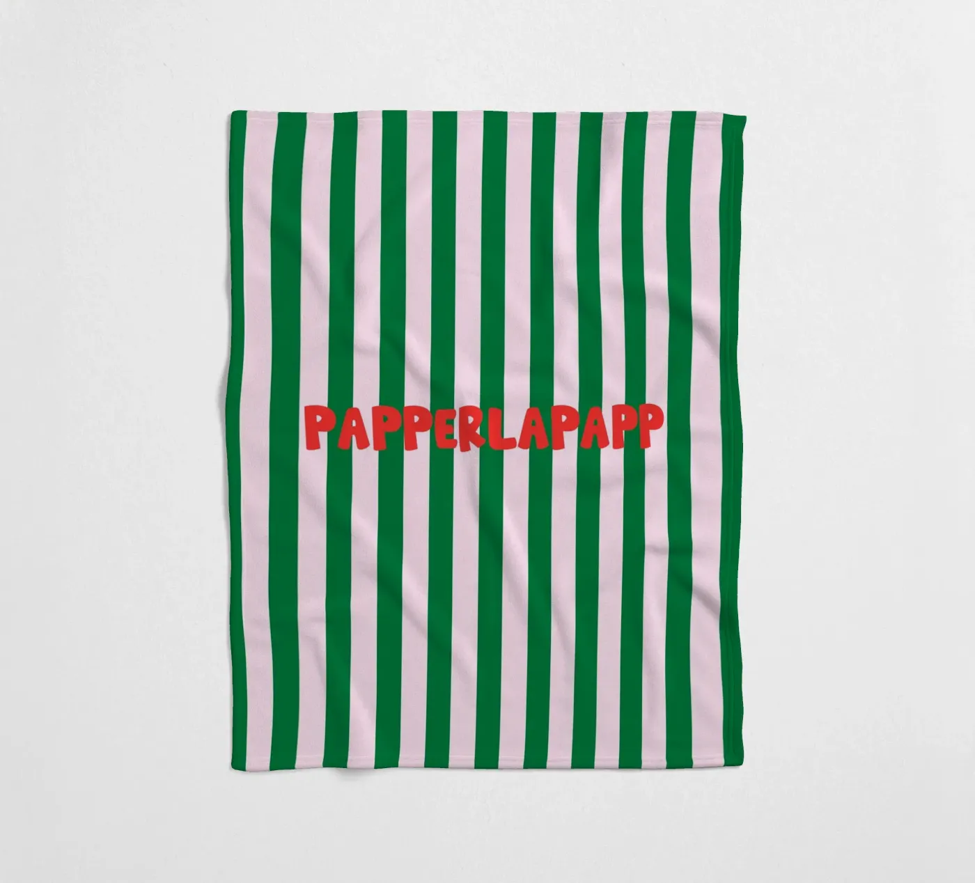 Papperlapapp Typography fleece blanket by Attaboy Dsgn