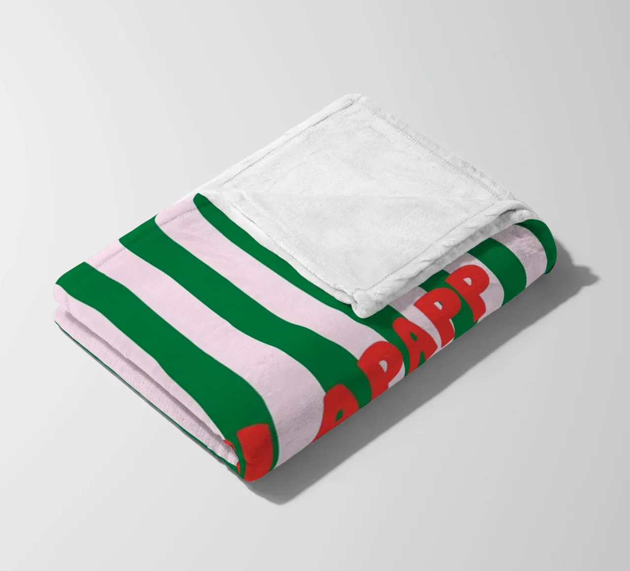 Papperlapapp Typography Fleecedecke von Attaboy Dsgn