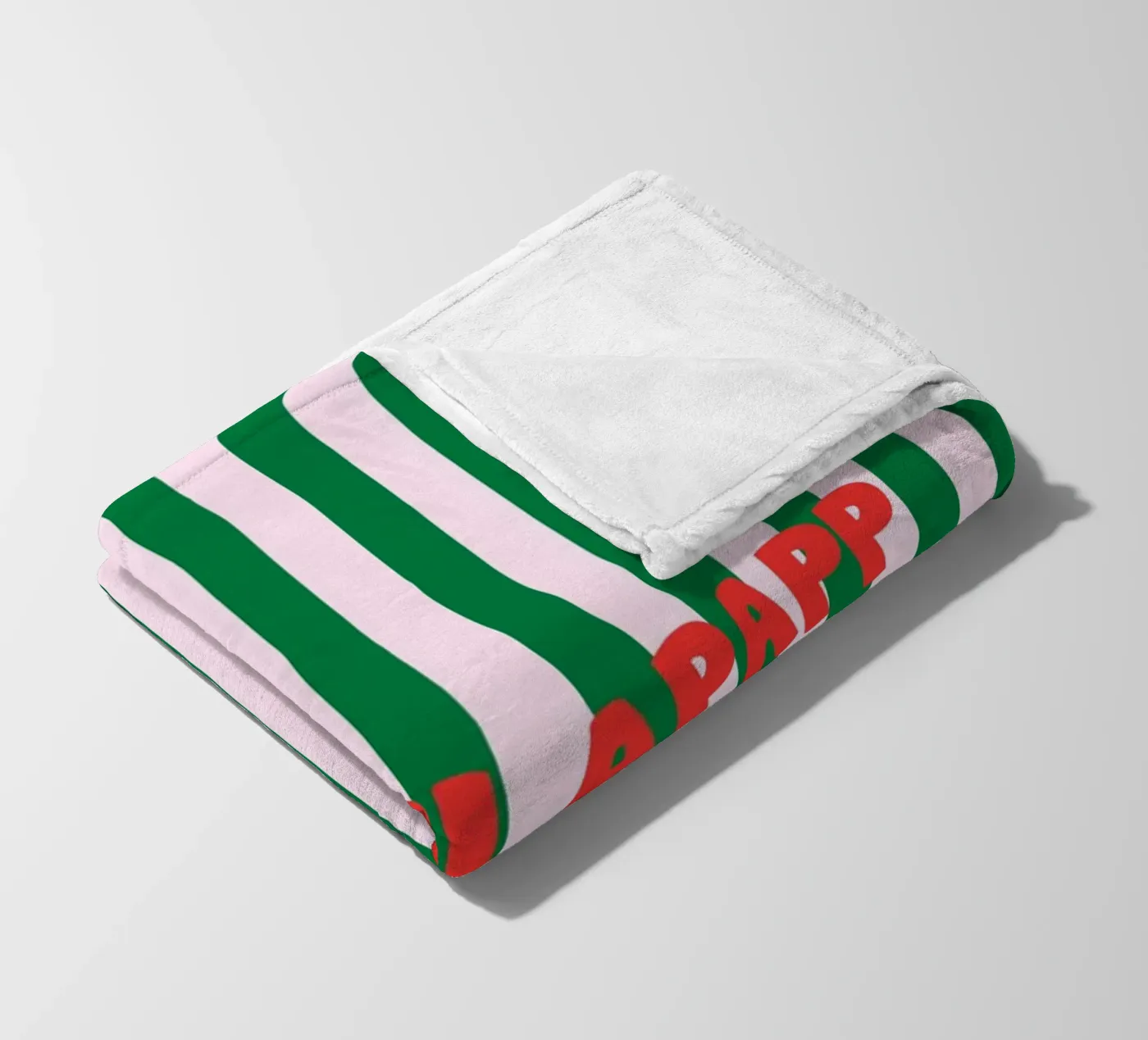 Papperlapapp Typography Fleecedecke von Attaboy Dsgn