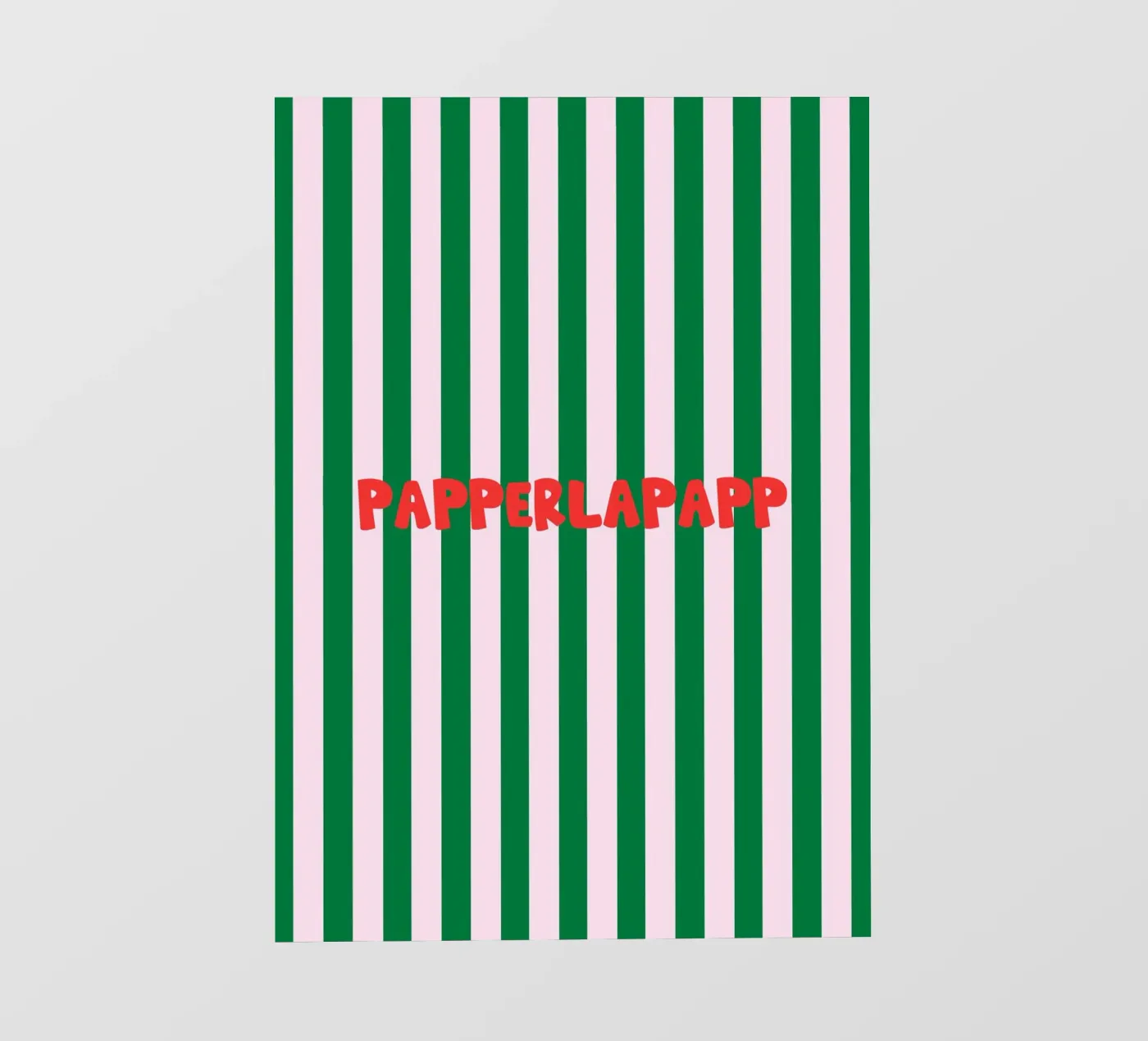 Papperlapapp Typography backlit folie van Attaboy Dsgn