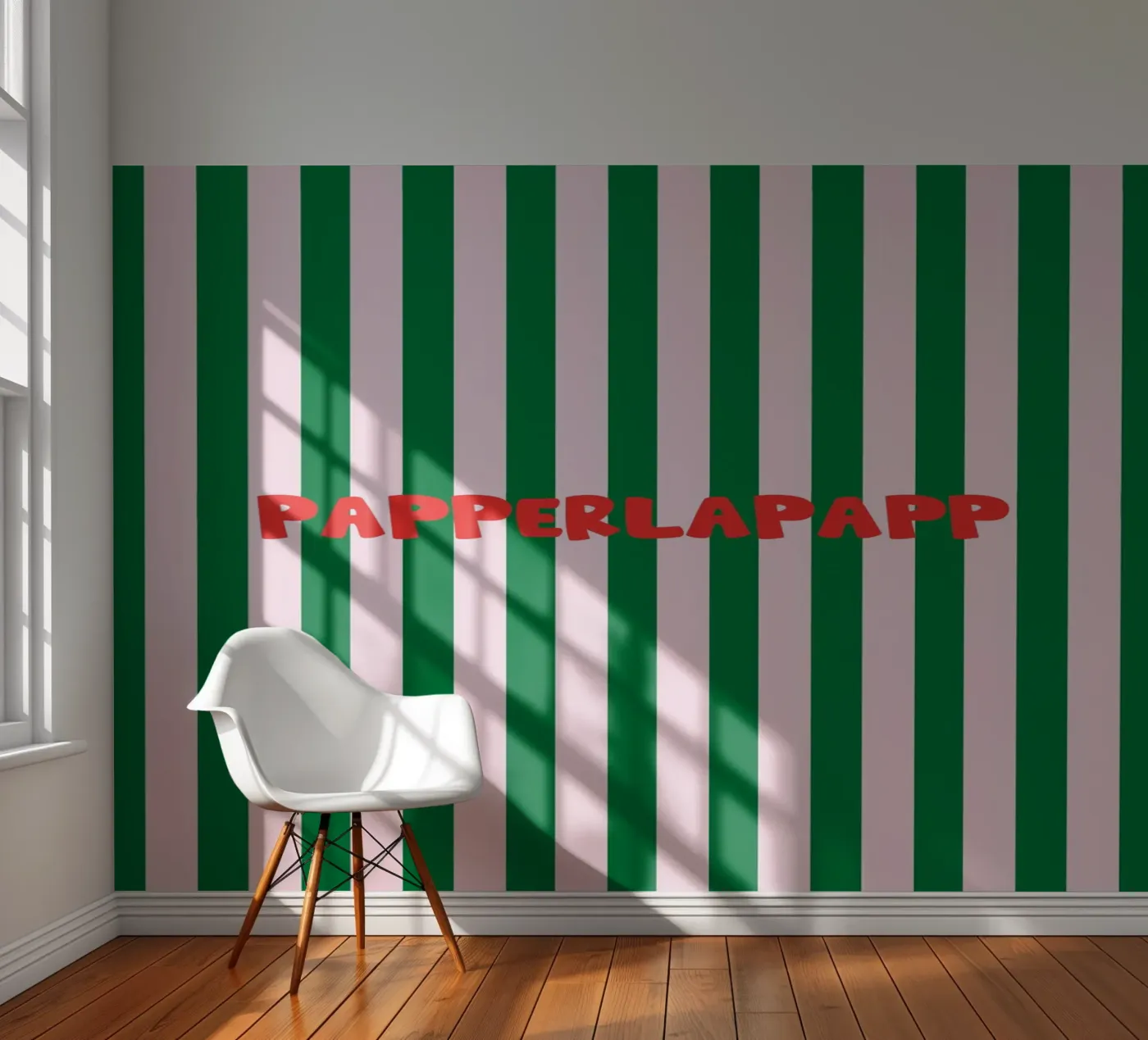 Papperlapapp Typography fotobehang van Attaboy Dsgn