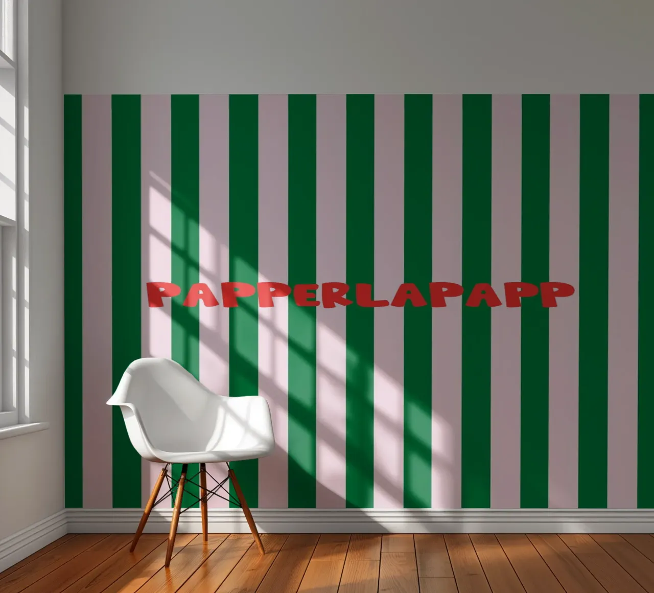 Papperlapapp Typography fotobehang van Attaboy Dsgn