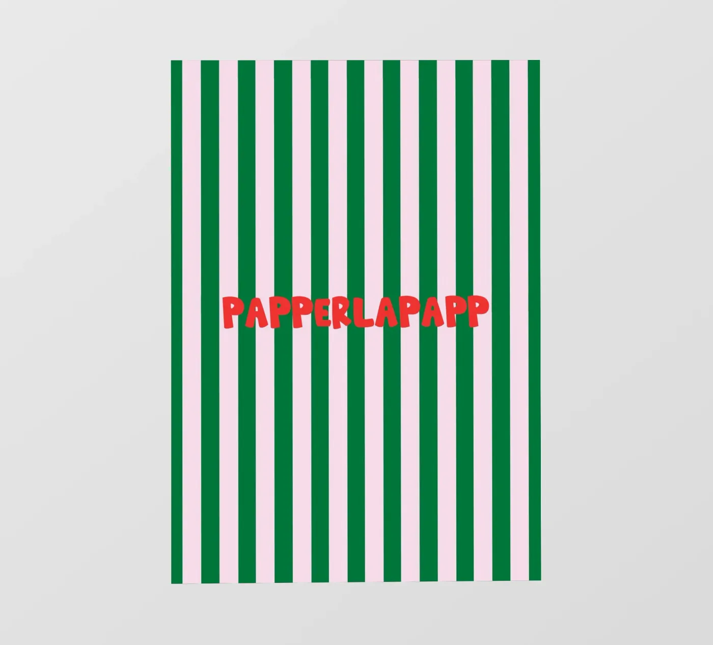 Papperlapapp Typography fotobehang van Attaboy Dsgn