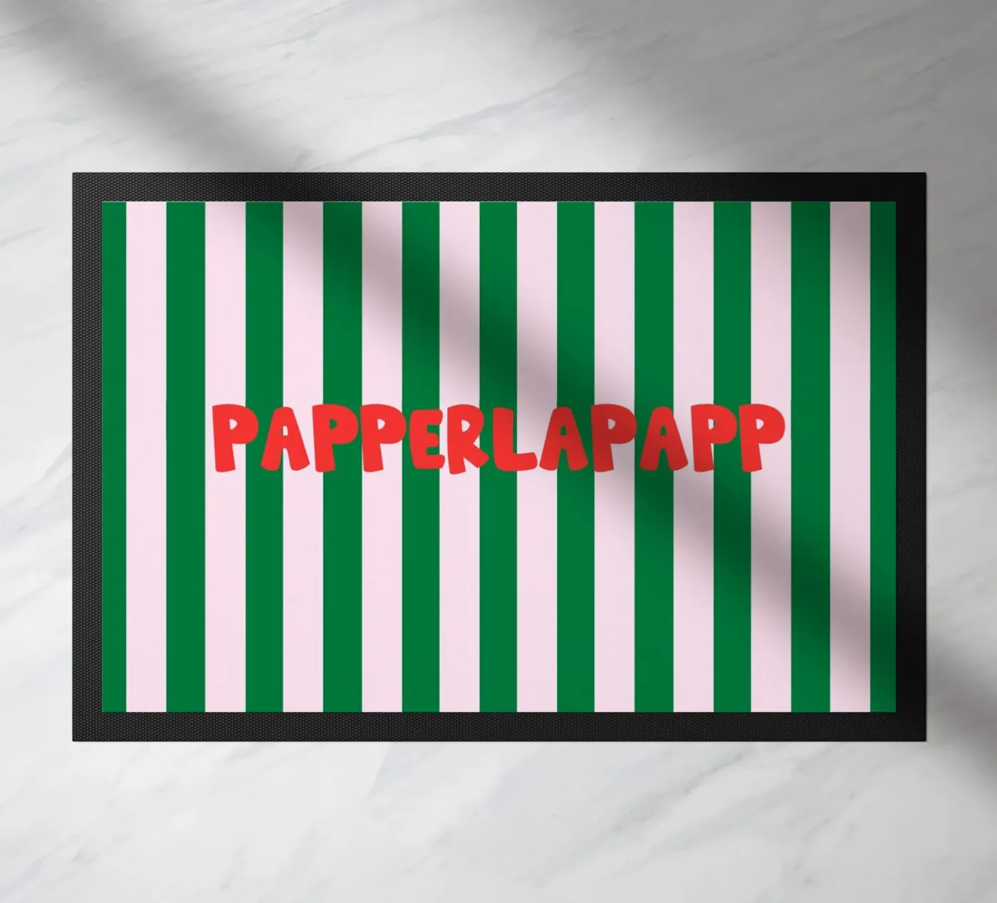 Papperlapapp Typography paillasson de Attaboy Dsgn