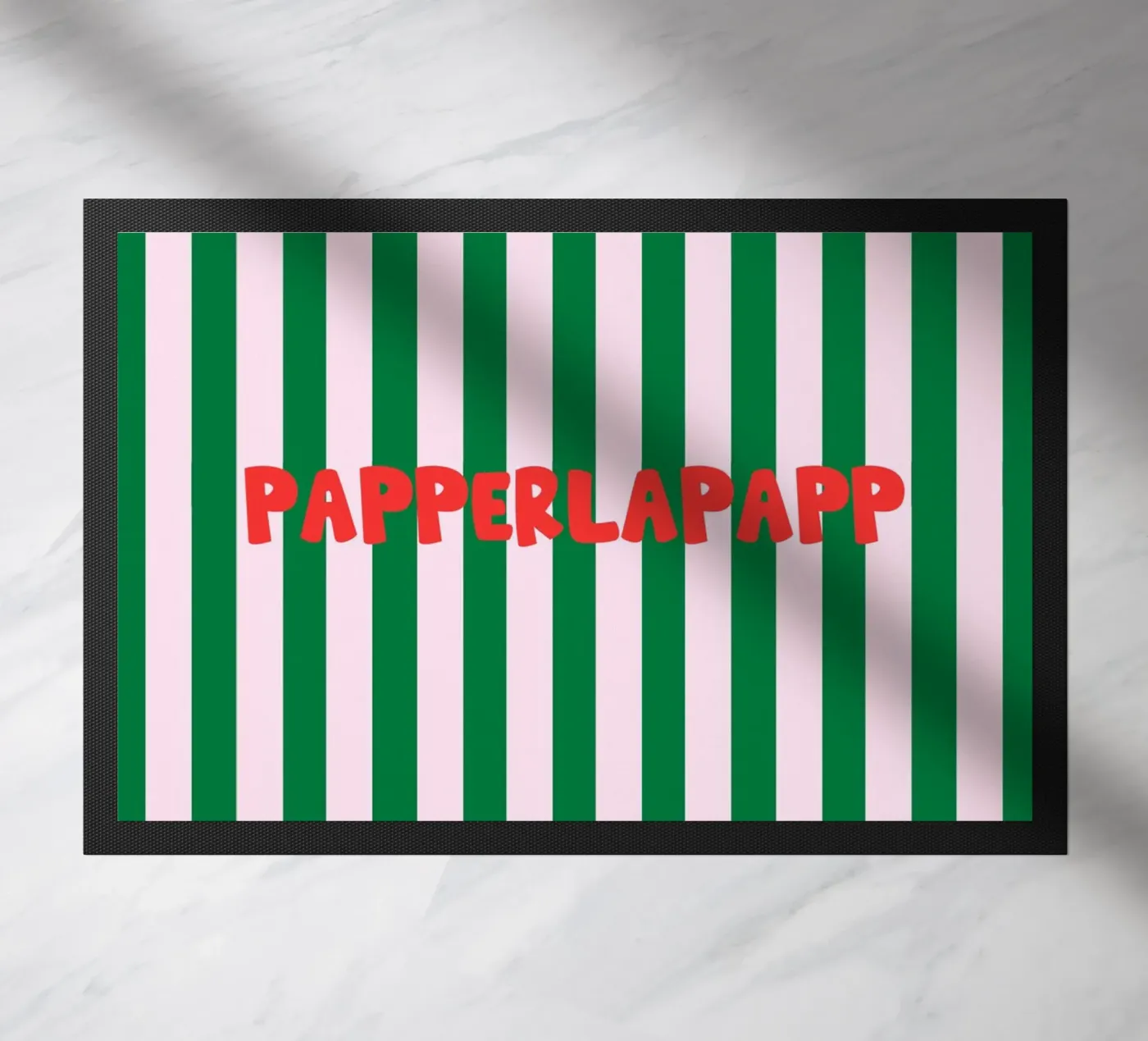 Papperlapapp Typography deurmat van Attaboy Dsgn