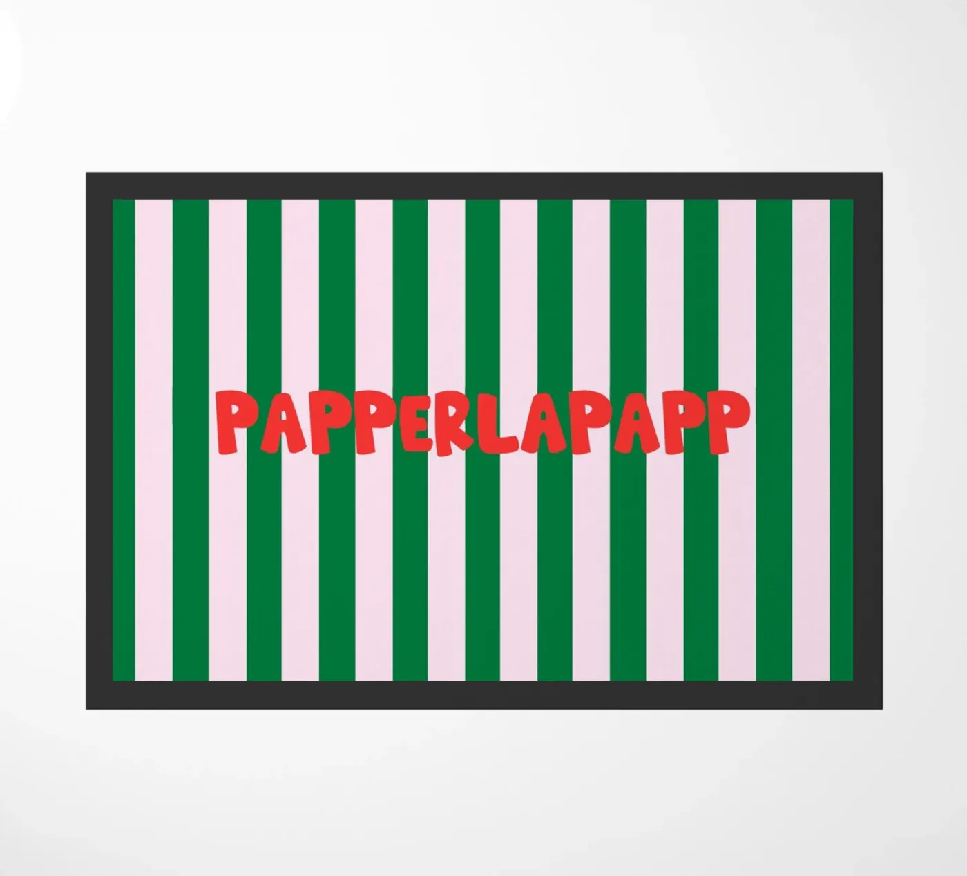 Papperlapapp Typography deurmat van Attaboy Dsgn