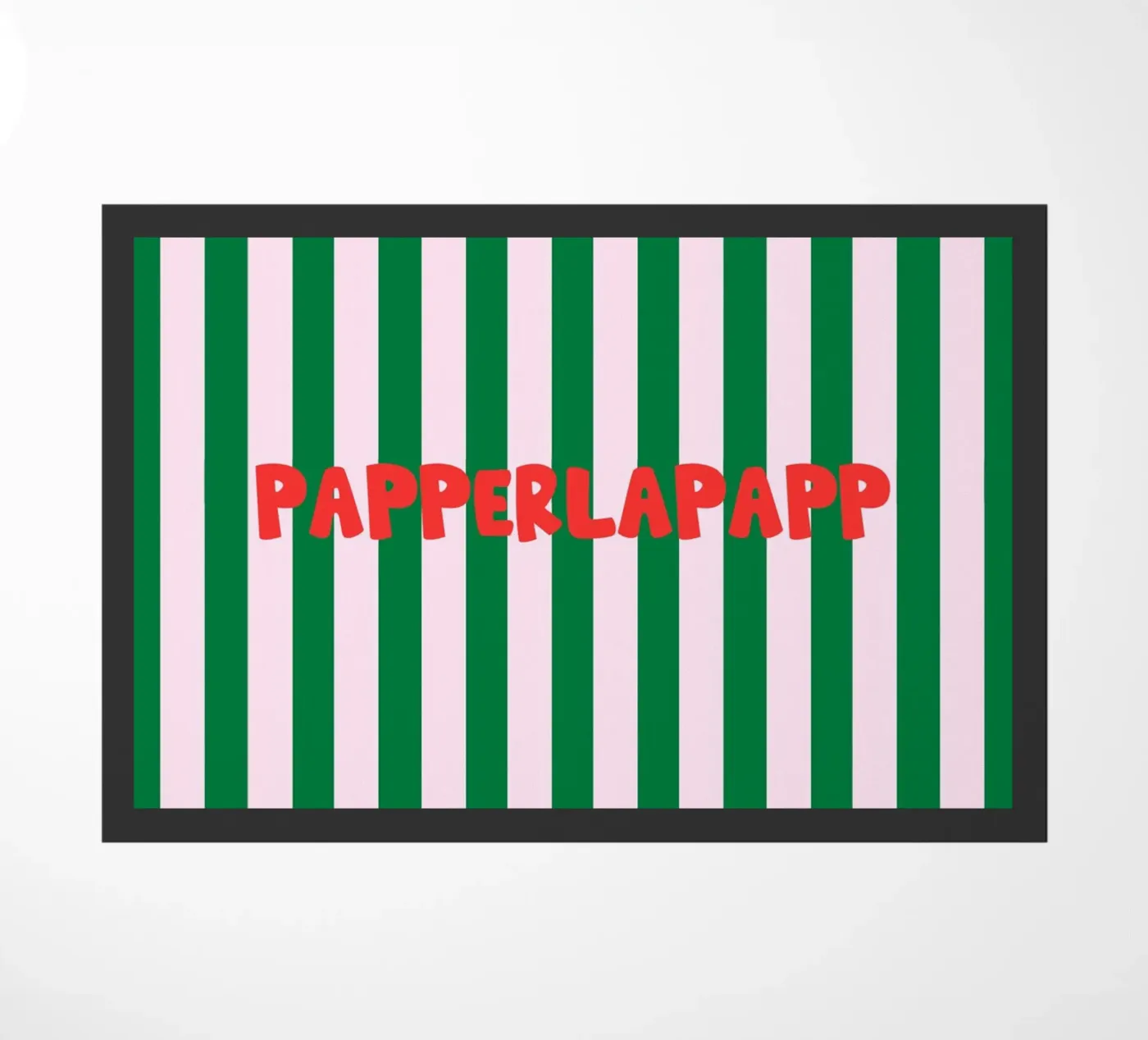 Papperlapapp Typography paillasson de Attaboy Dsgn